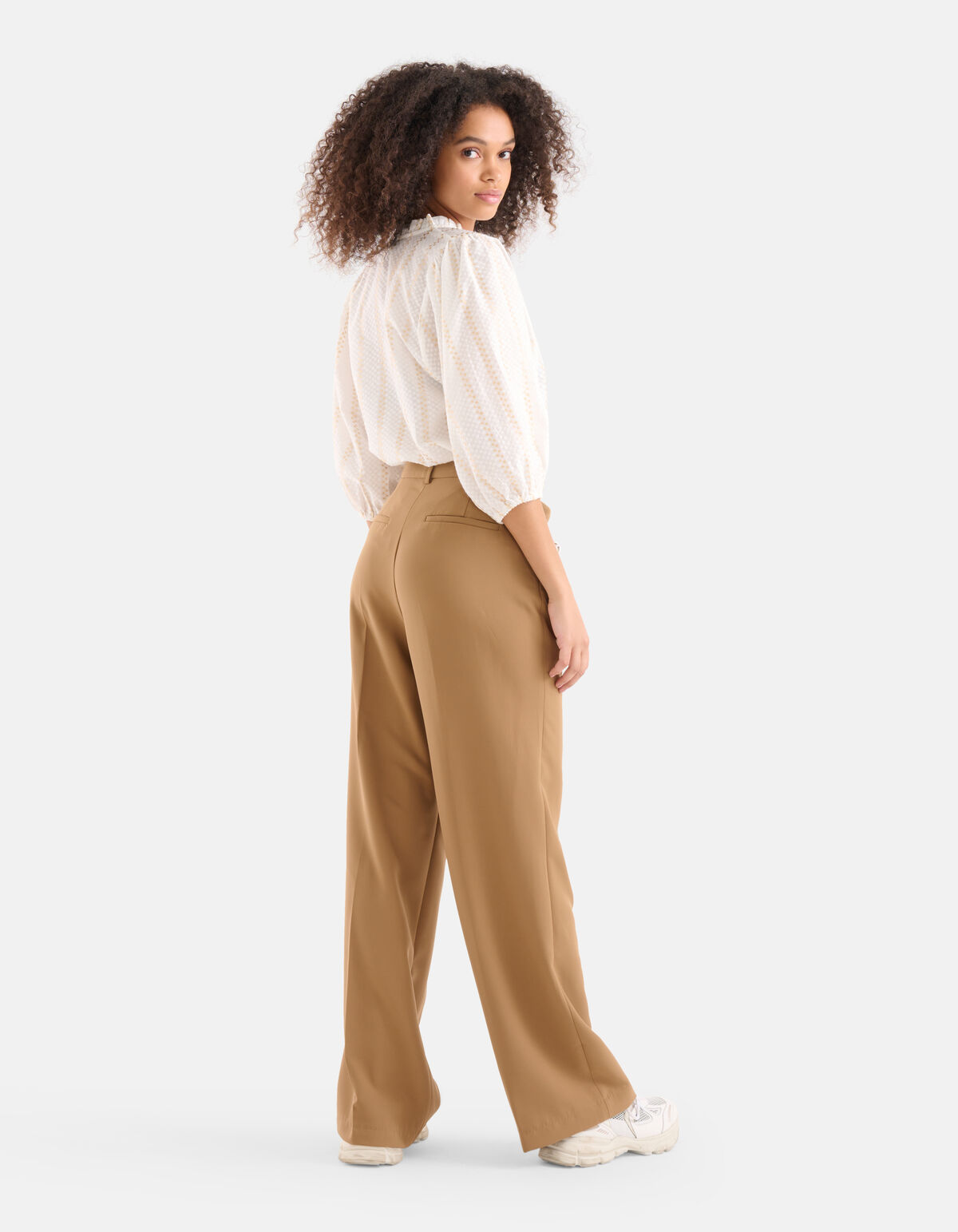 Loose Fit Pantalon Beige SHOEBY WOMEN