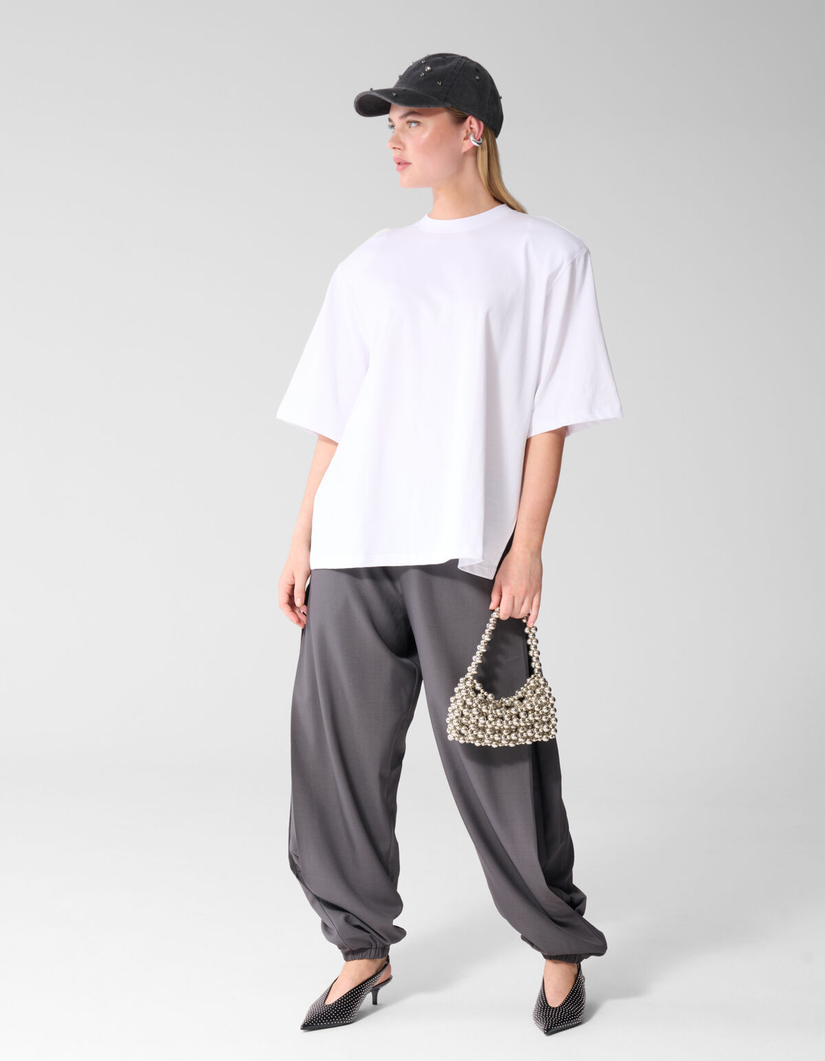 Split T-shirt Wit SHOEBY WOMEN
