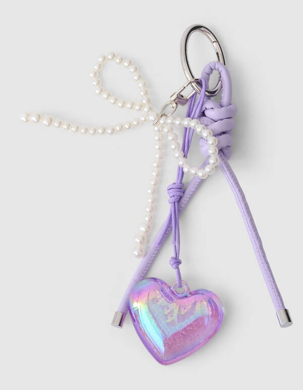 Fun Heart Sleutelhanger Paars SHOEBY ACCESSOIRES