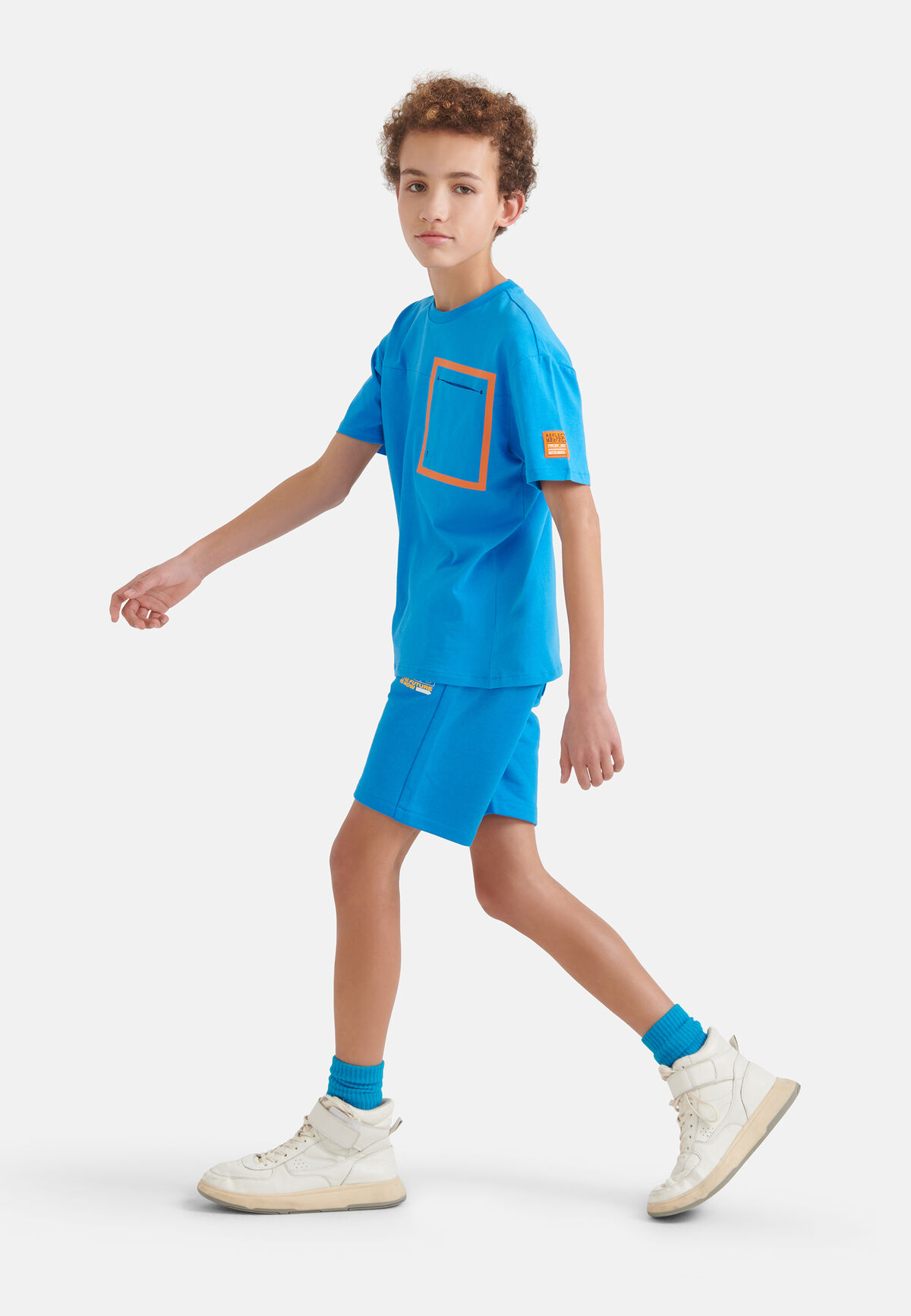 Relaxed Fit T-shirt Blauw SHOEBY BOYS