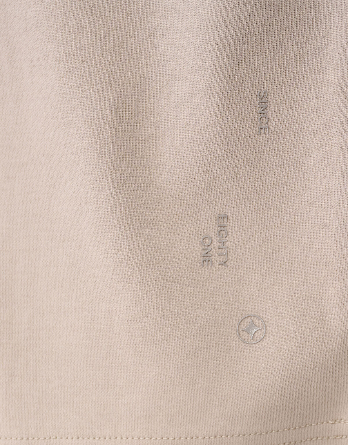 Cuffed Logo T-shirt Lichtbruin SHOEBY MEN