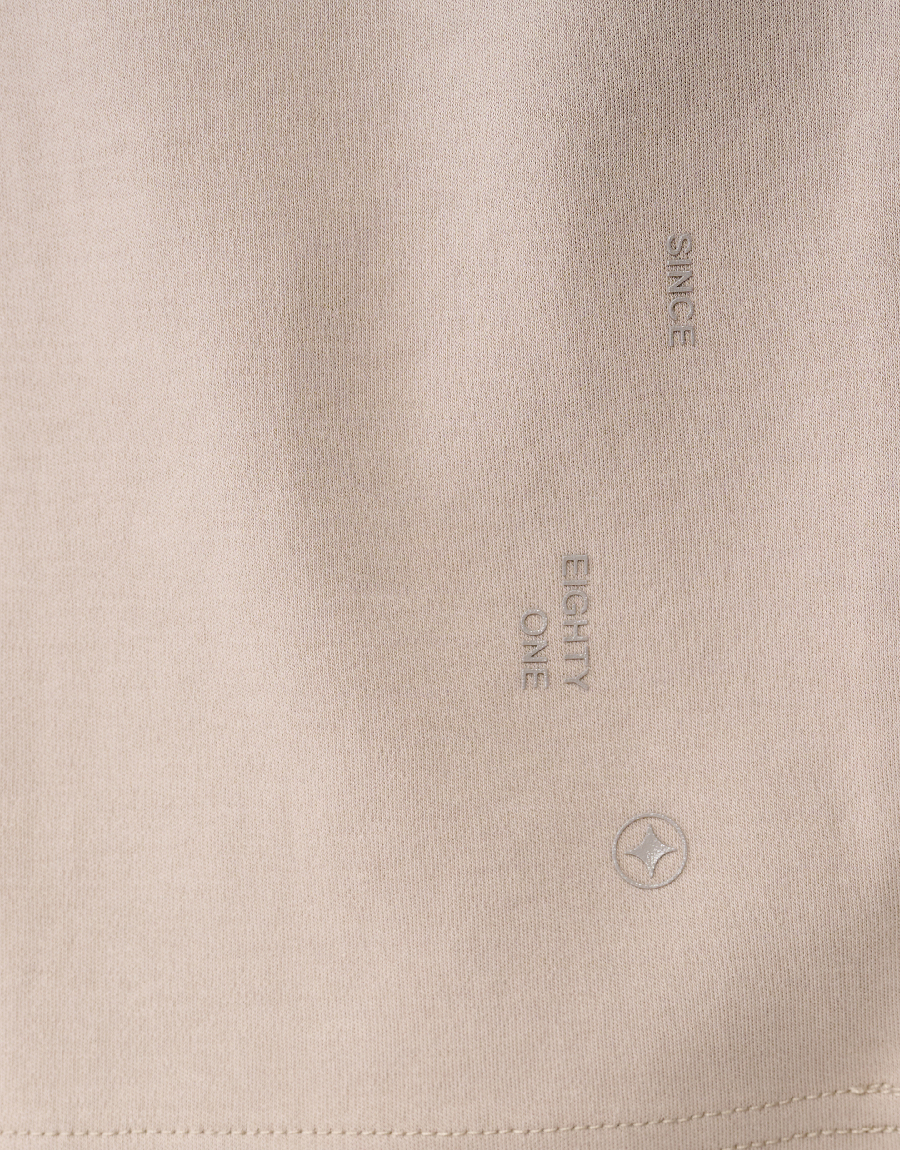 Cuffed Logo T-shirt Lichtbruin SHOEBY MEN