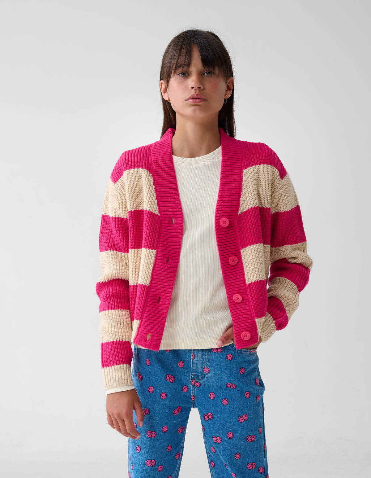 Gestreept Vest Roze SHOEBY GIRLS