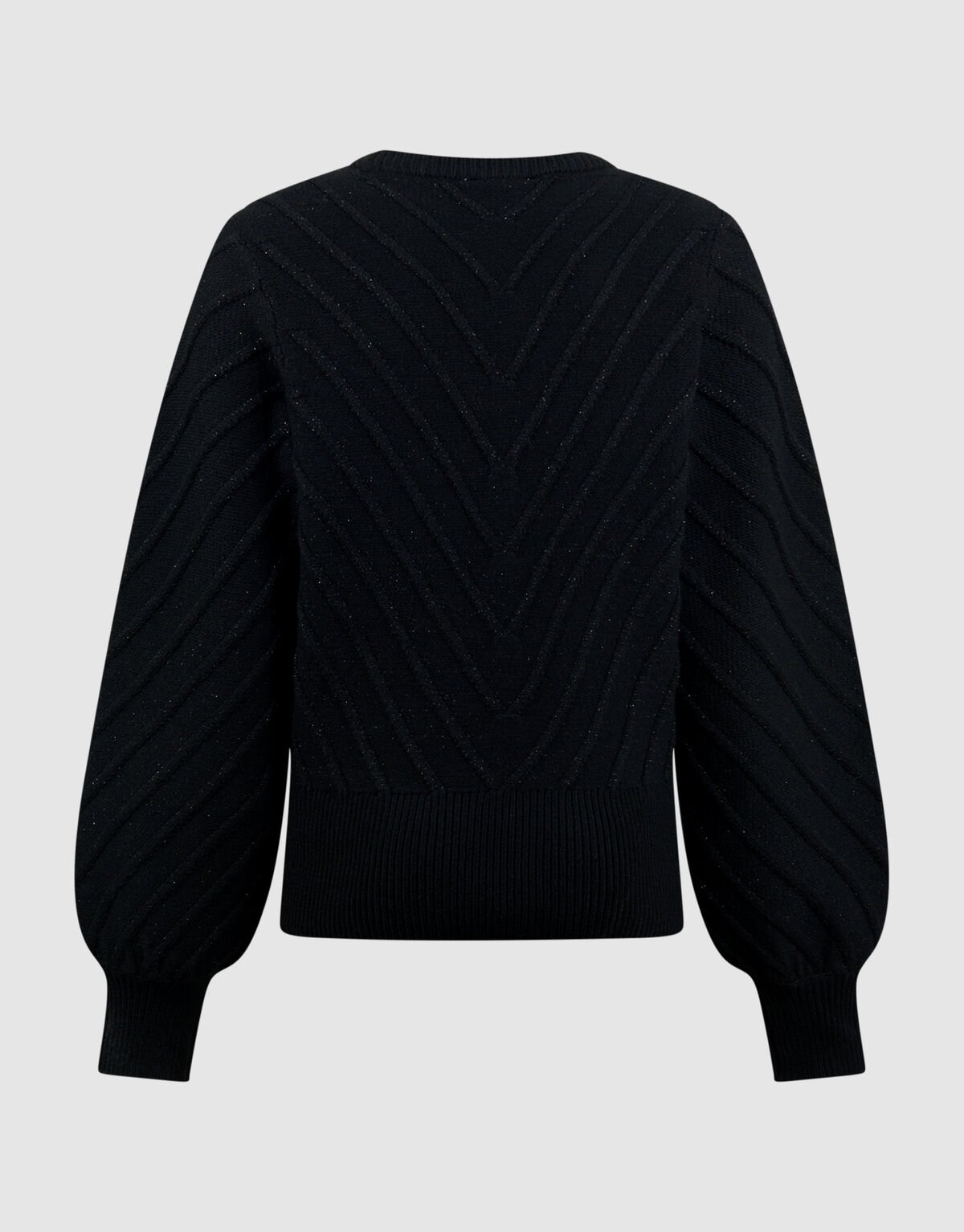 Glitter Gebreide Trui Zwart SHOEBY GIRLS