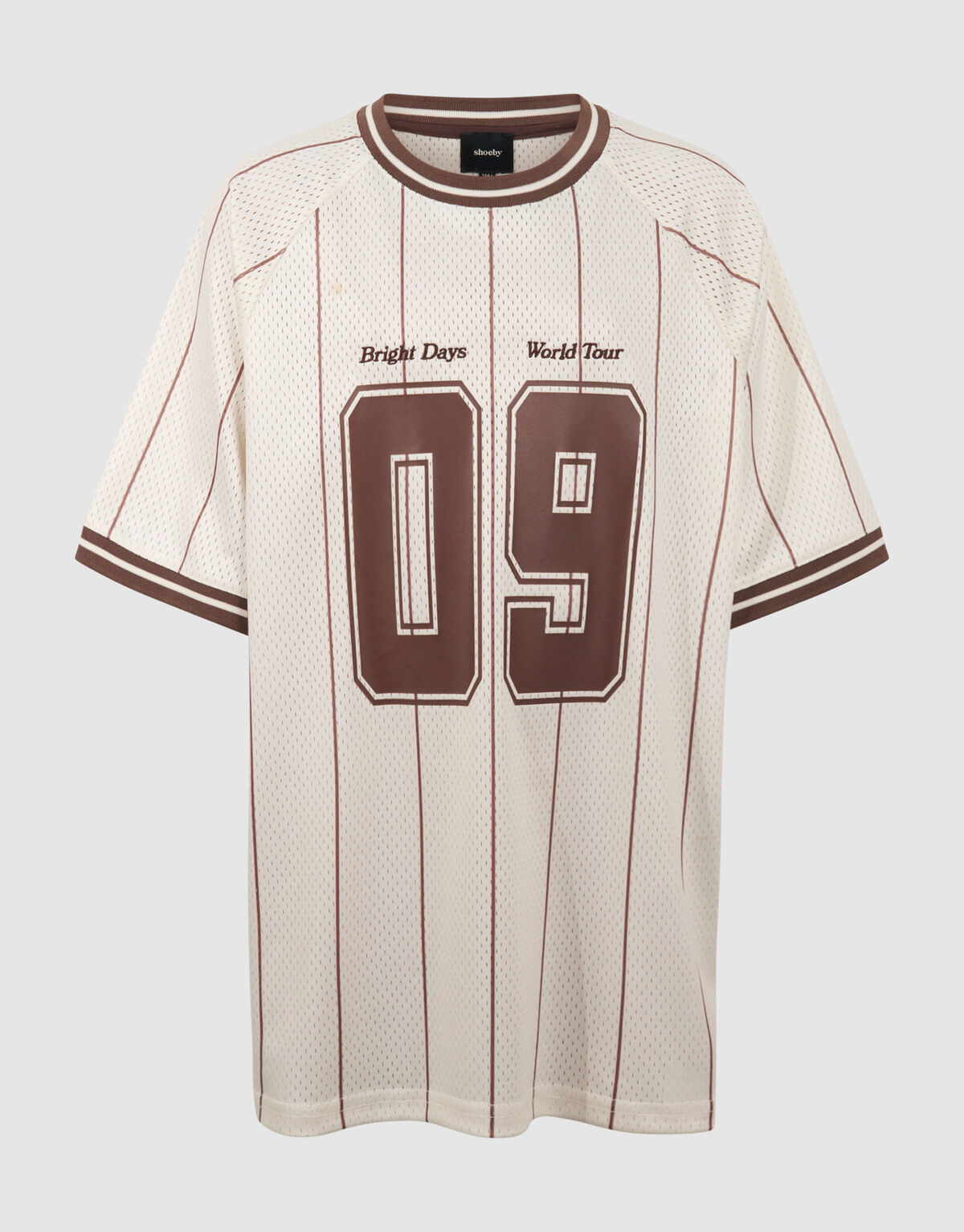 Oversized Sporty T-shirt Gebroken Wit SHOEBY BOYS