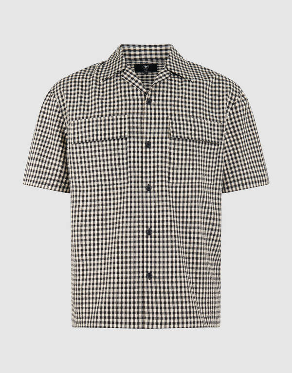 Ruiten Overshirt Gebroken Wit SHOEBY MEN