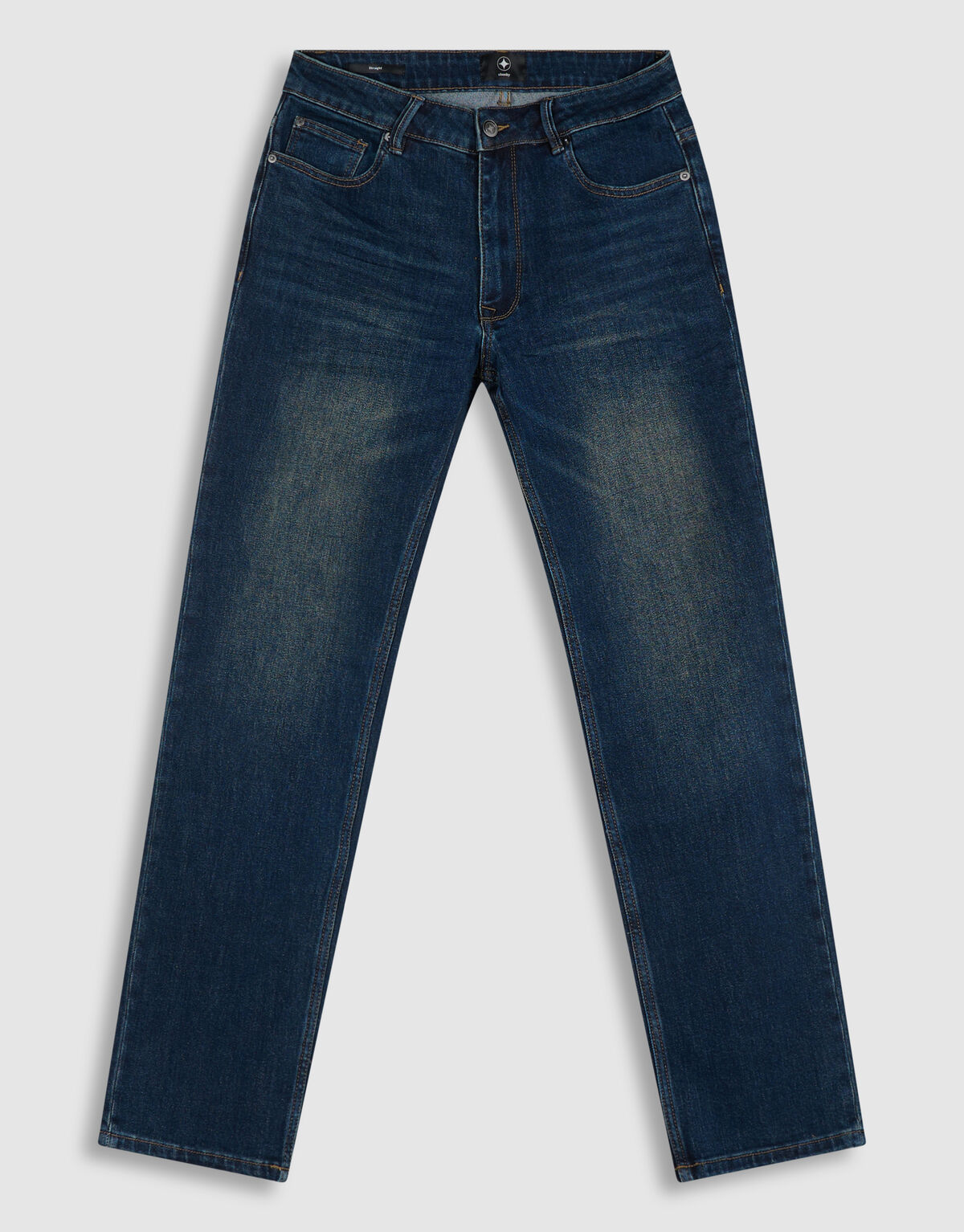 Slim Straight Fit Jeans Donkerblauw L34 SHOEBY MEN
