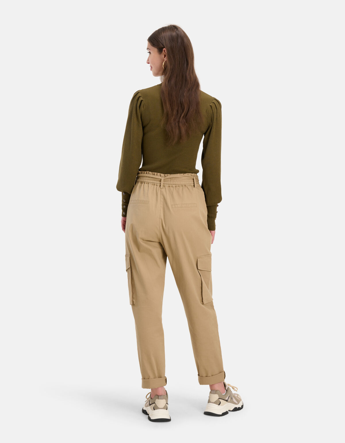 Rib Trui Donkergroen SHOEBY WOMEN