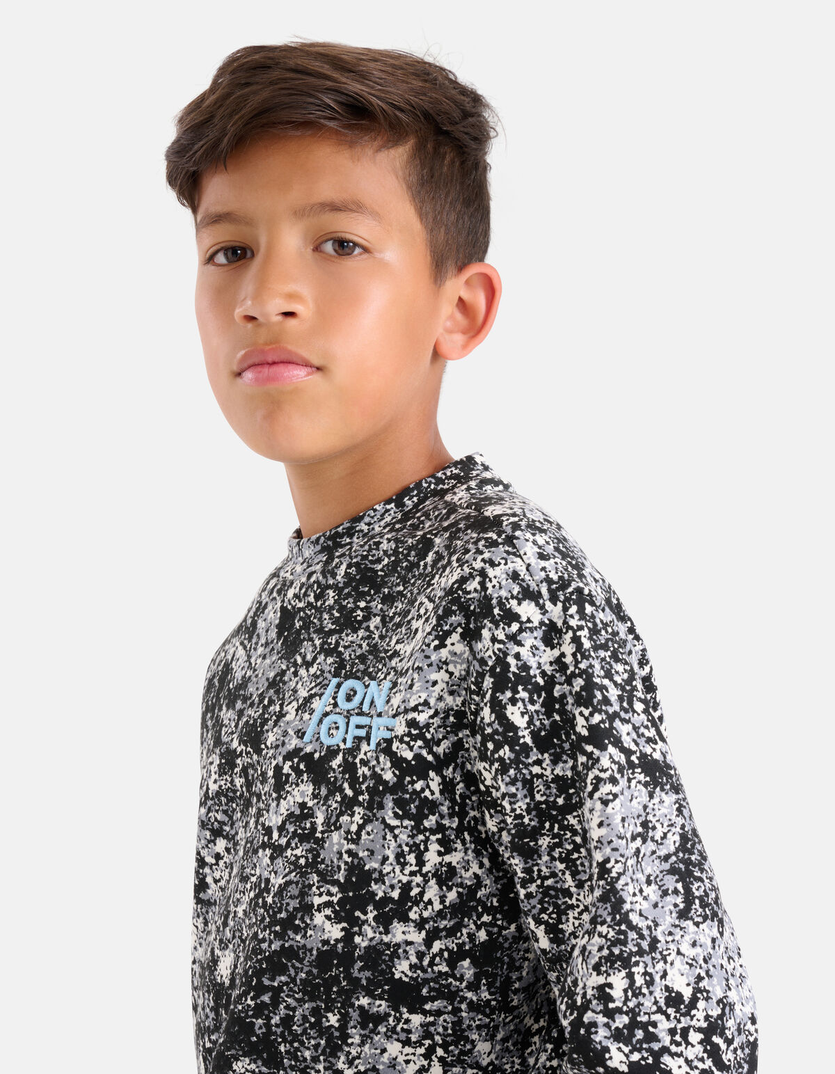 Printed Sweater Zwart/Wit SHOEBY BOYS