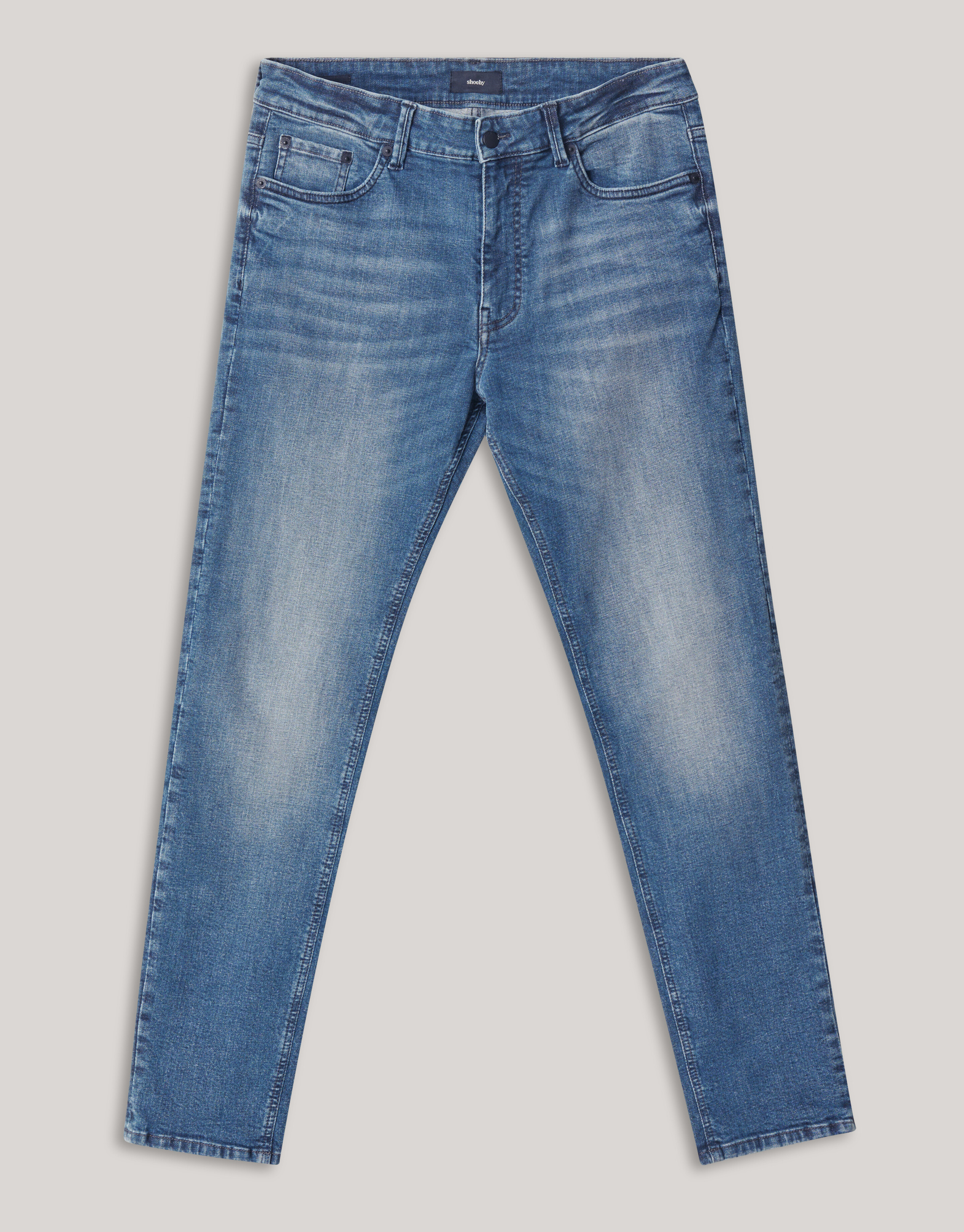 Slim Fit Jeans Blauw/Grijs L32 SHOEBY MEN
