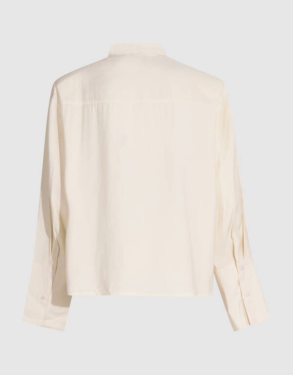 Soft Polo Blouse Ecru SHOEBY WOMEN
