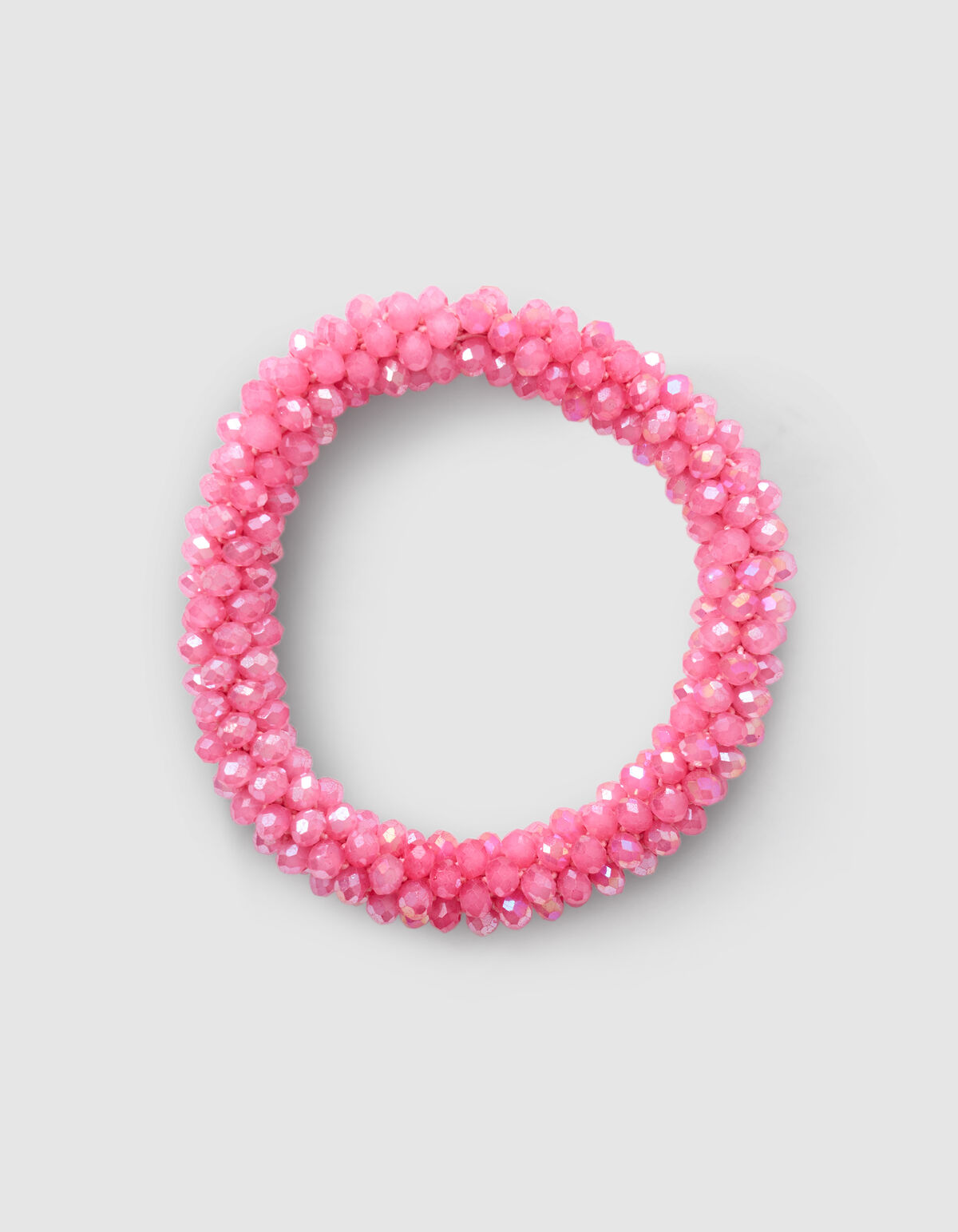 Beaded Haarelastiek Roze SHOEBY ACCESSOIRES