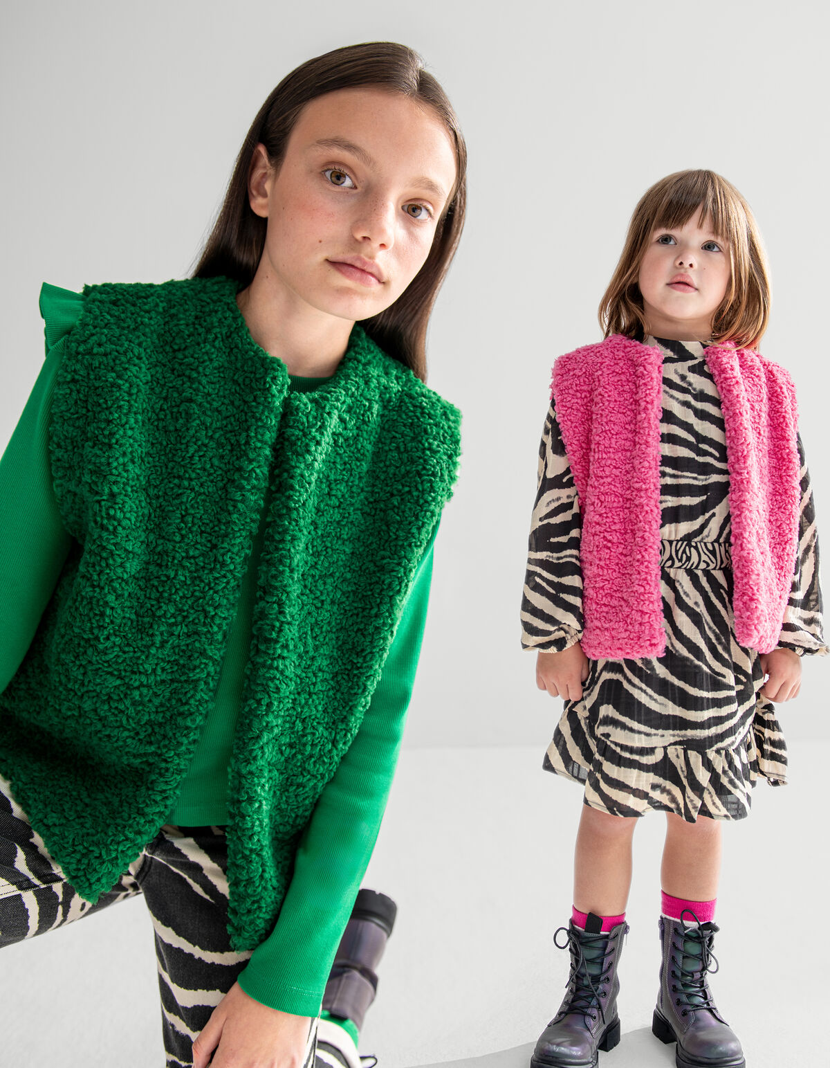 Teddy Gilet Groen SHOEBY GIRLS