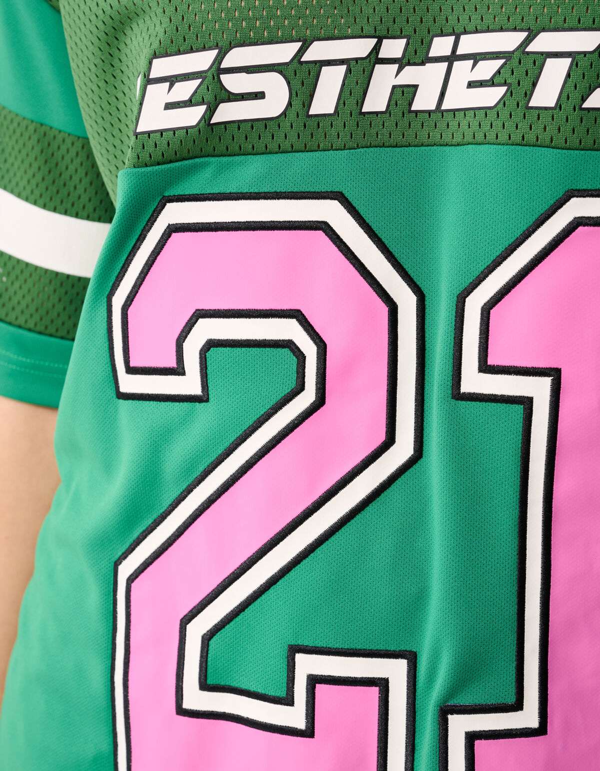 Oversized Baseball T-shirt Groen By Lizzy SHOEBY WOMEN