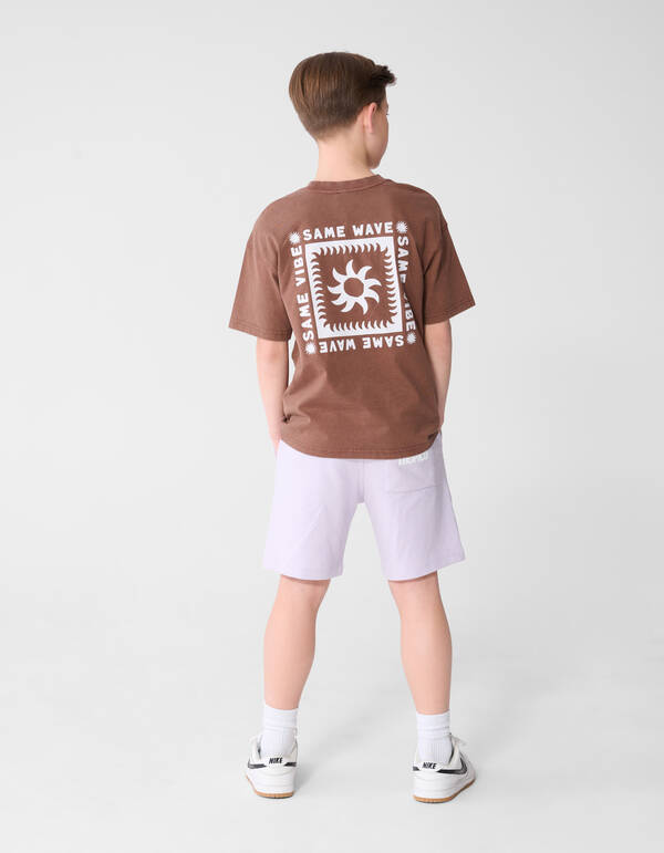 Same Wave Artwork T-shirt Bruin SHOEBY BOYS