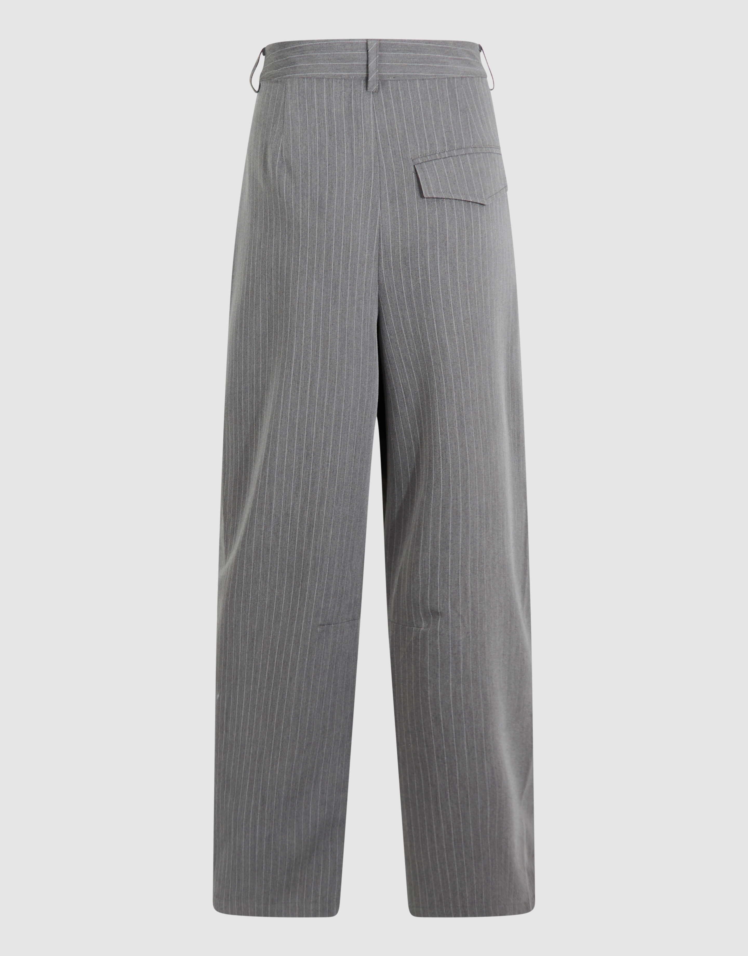 Pinstripe Pleated Pantalon Donkergrijs SHOEBY WOMEN
