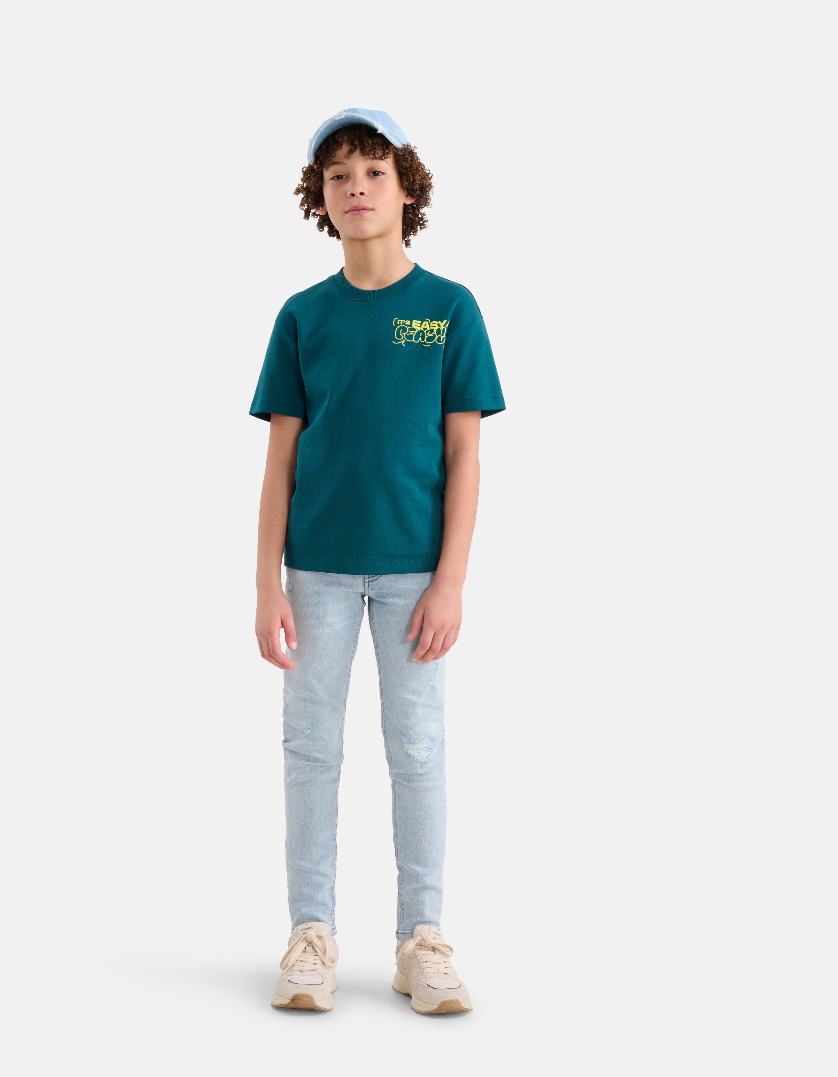 Artwork T-shirt Donkergroen SHOEBY BOYS