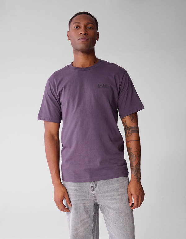 Artwork T-shirt Donkerpaars SHOEBY MEN