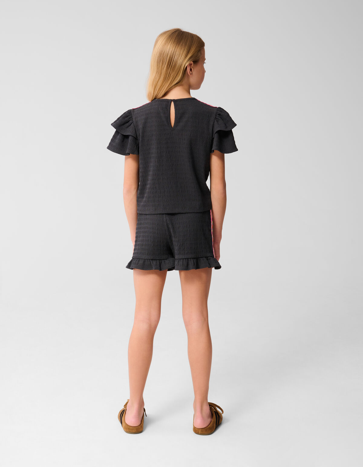 Crinkle Top Donkergrijs SHOEBY GIRLS