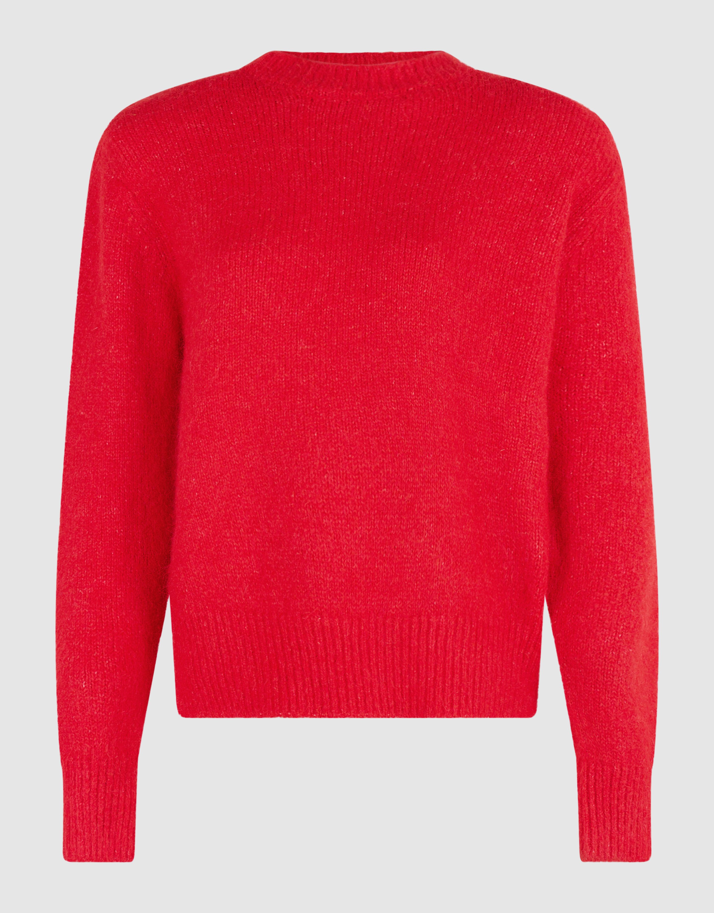 Shoulder Crew Gebreide Trui Rood SHOEBY WOMEN