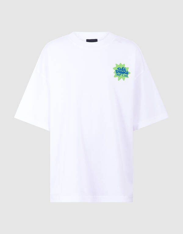 Stay Cool Artwork T-shirt Wit SHOEBY BOYS