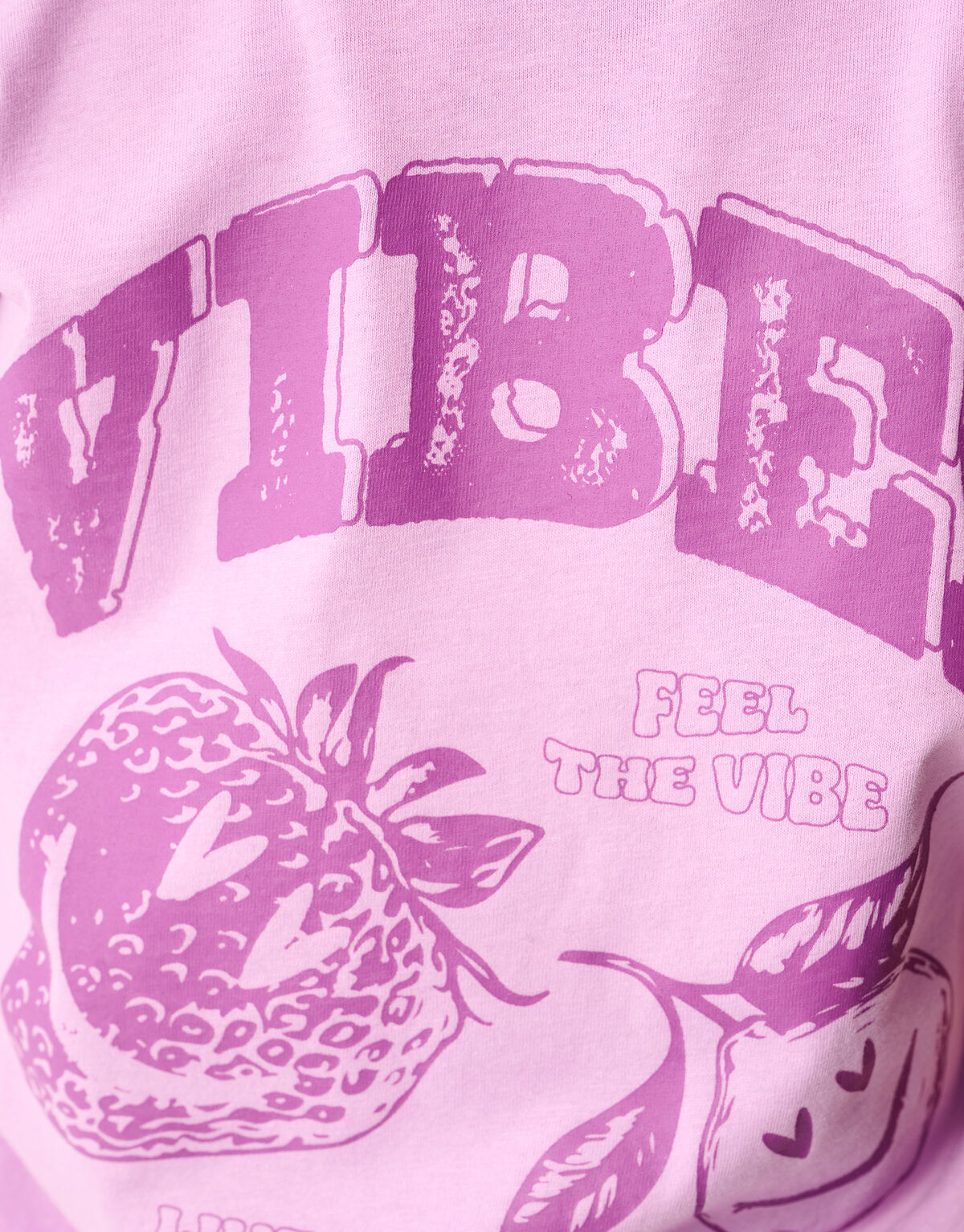 Vibes Artwork T-shirt Paars SHOEBY GIRLS
