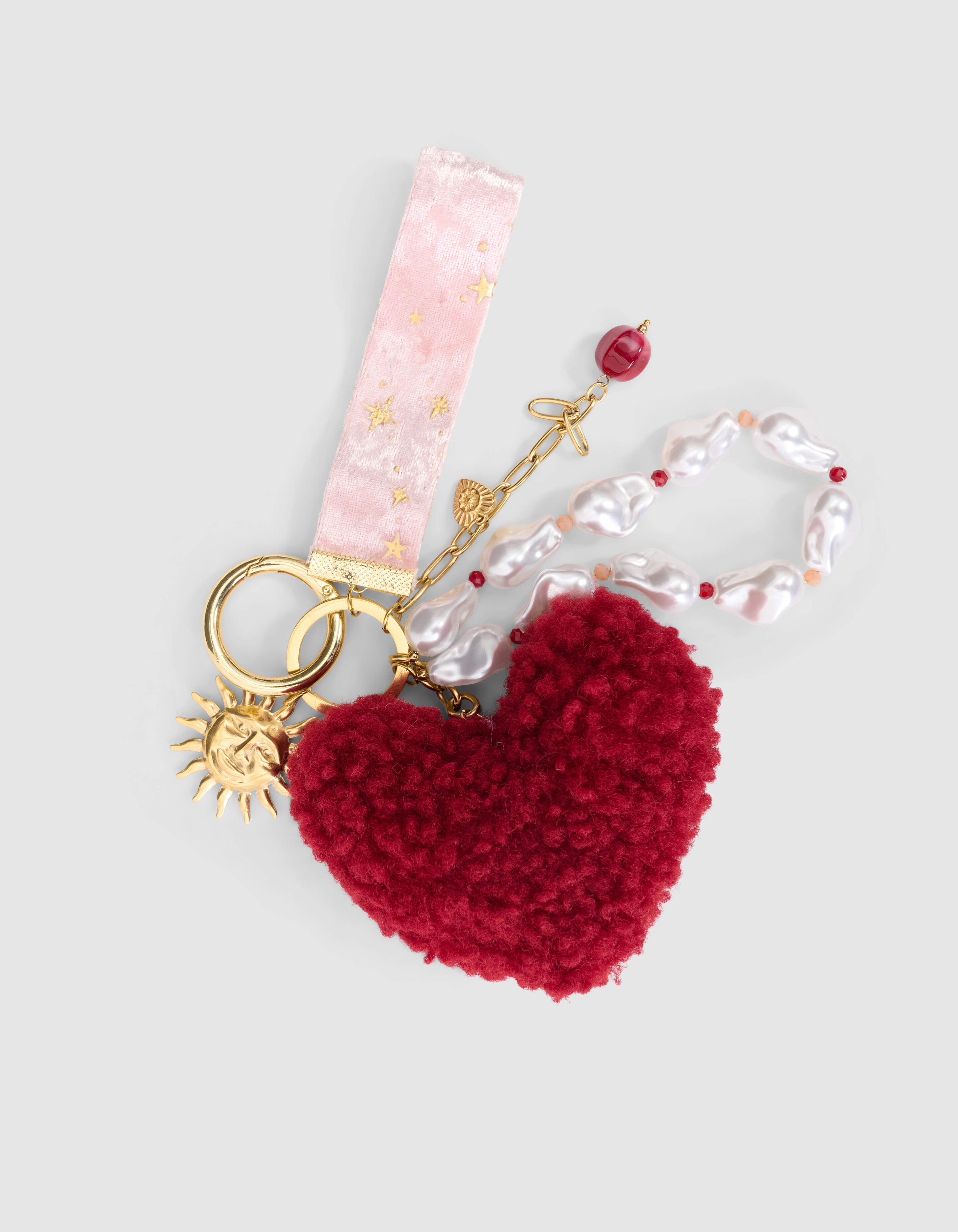 Heart Bagcharm Rood SHOEBY ACCESSOIRES