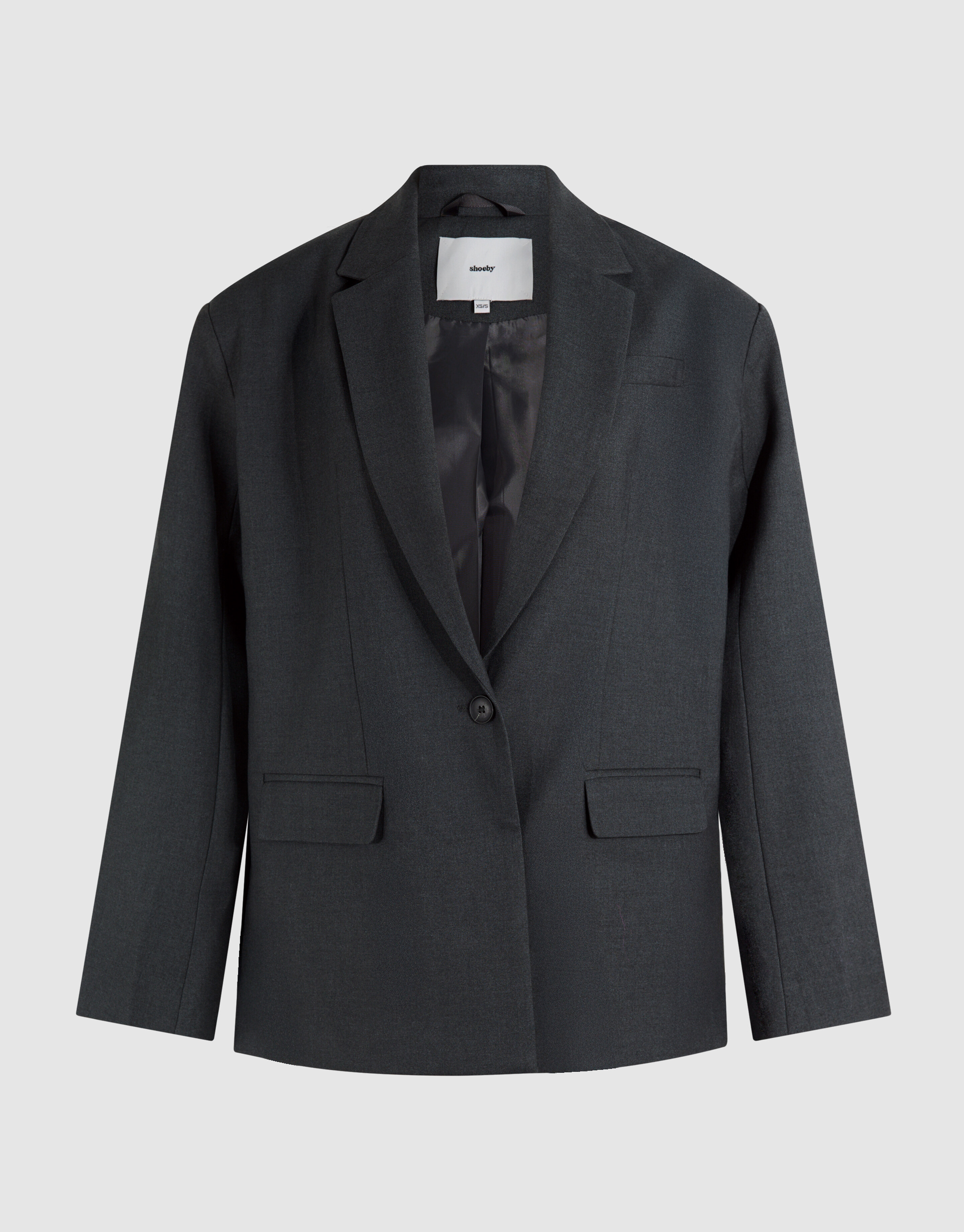Oversized Blazer Donkergrijs SHOEBY WOMEN