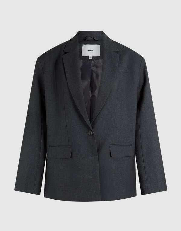 Oversized Blazer Donkergrijs SHOEBY WOMEN