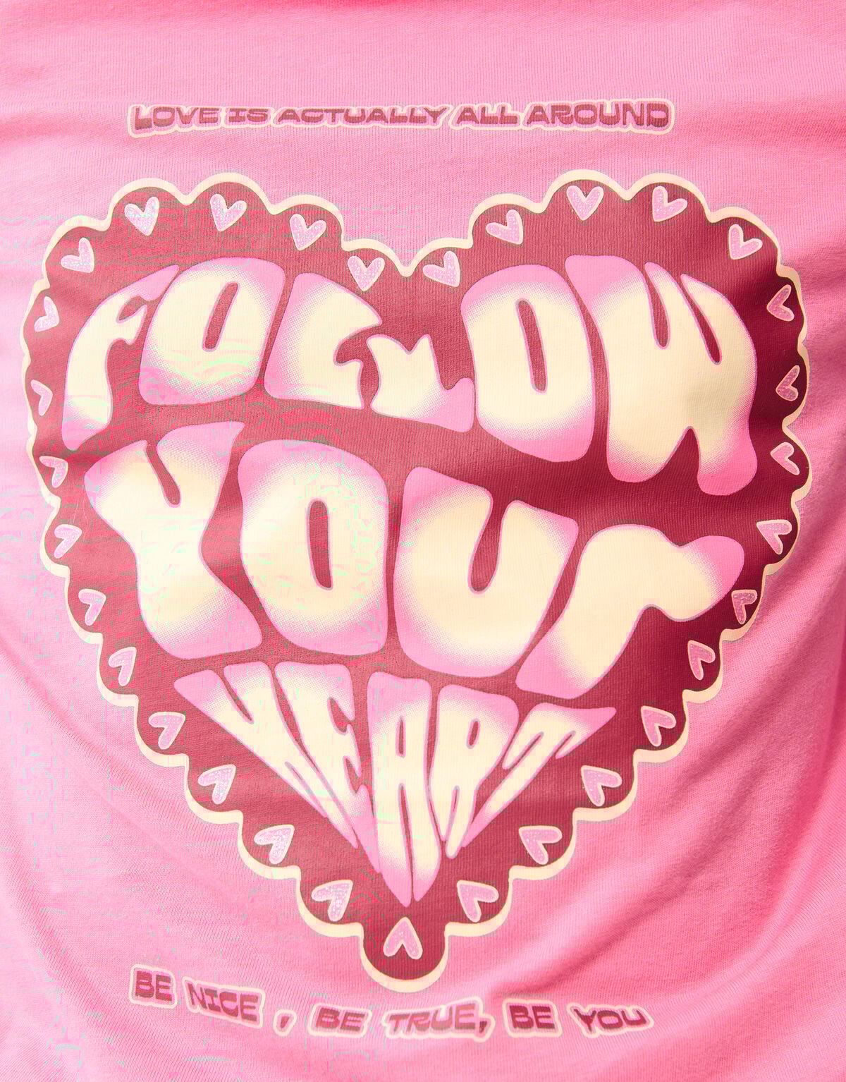 Heart Artwork T-shirt Roze SHOEBY GIRLS