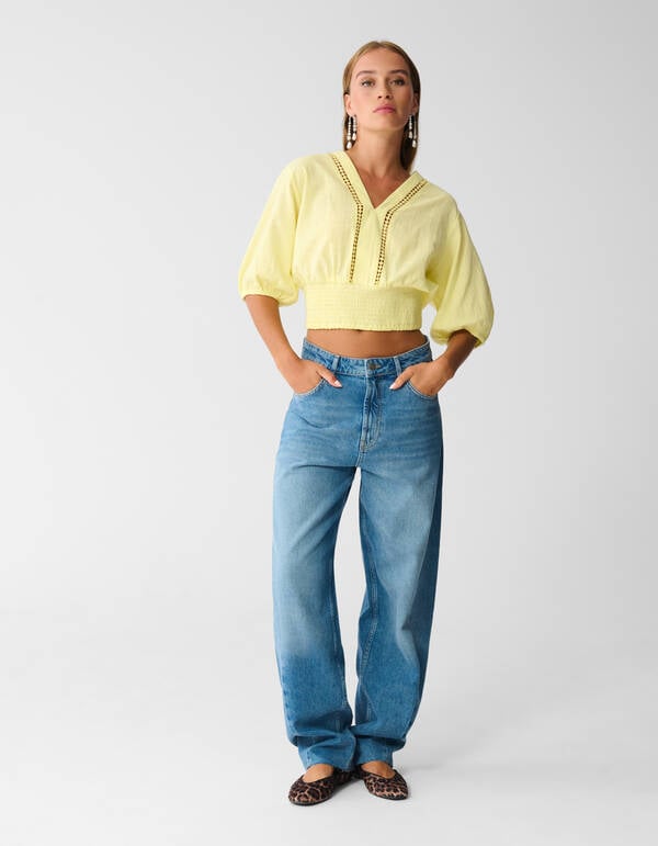 Barrel Fit Jeans Mediumstone SHOEBY WOMEN