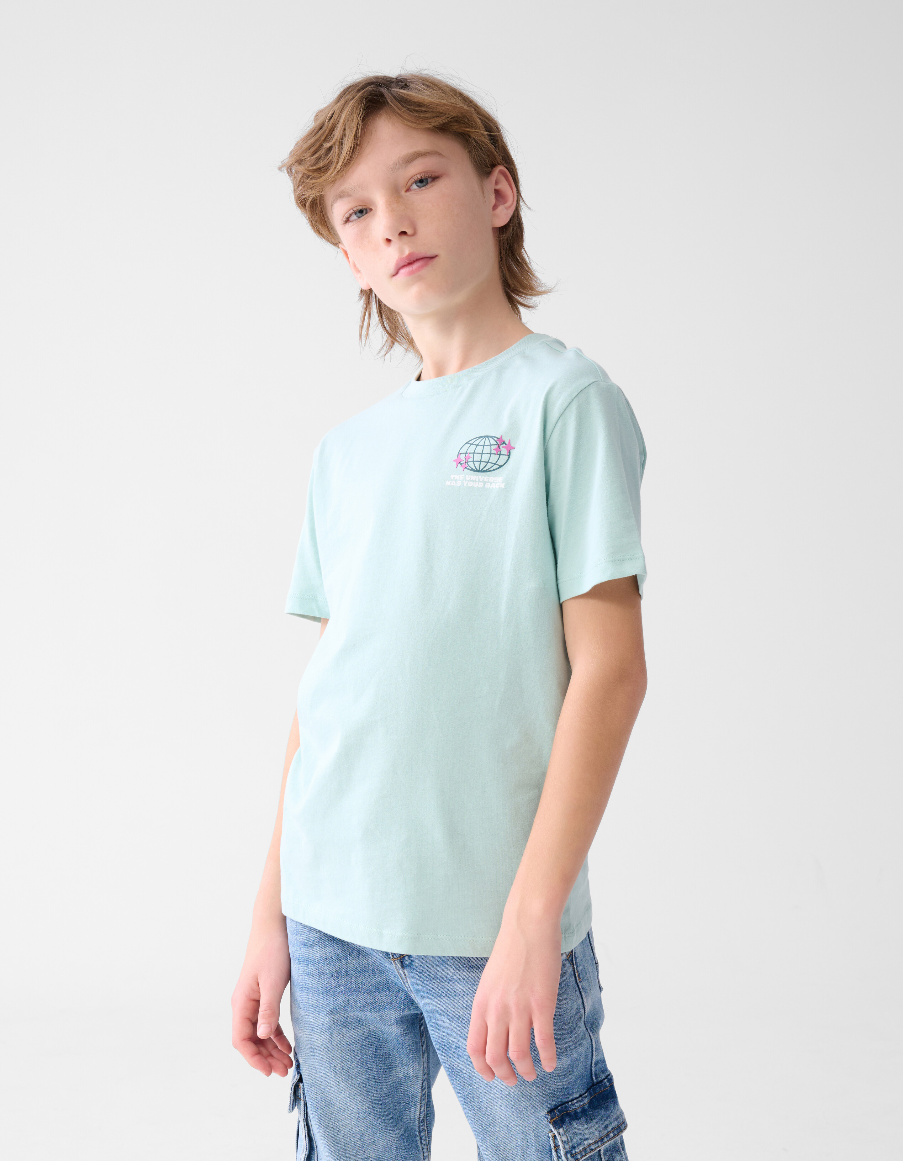 Artwork T-shirt Lichtgroen SHOEBY BOYS