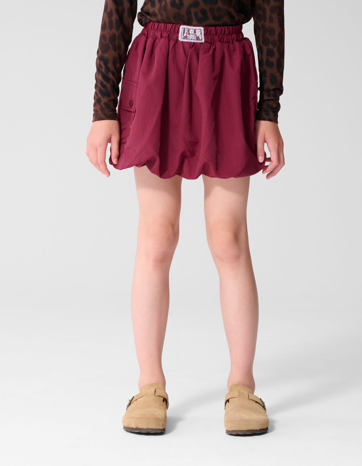 Parachute Balloon Fit Rok Donkerrood SHOEBY GIRLS