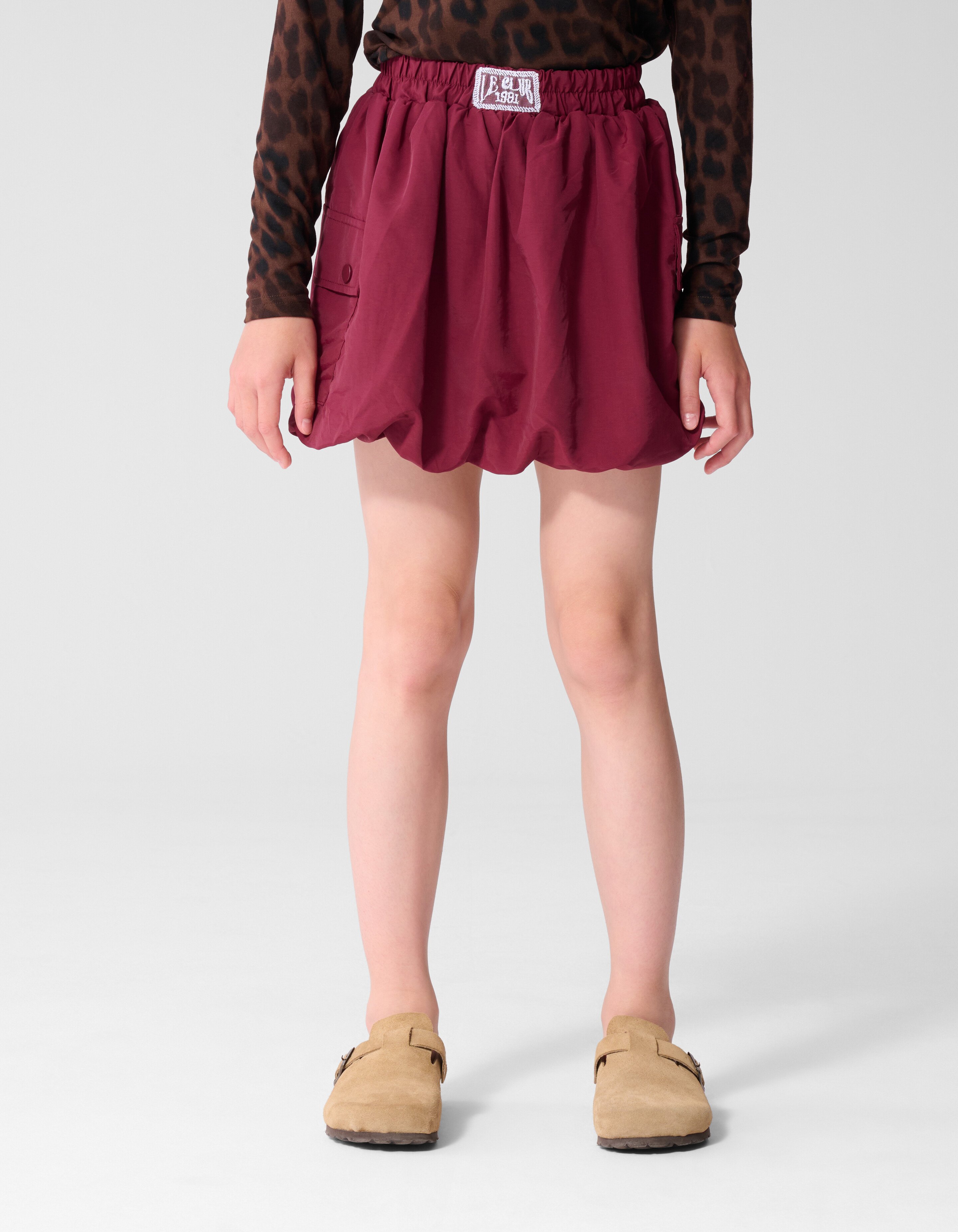 Parachute Balloon Fit Rok Donkerrood SHOEBY GIRLS