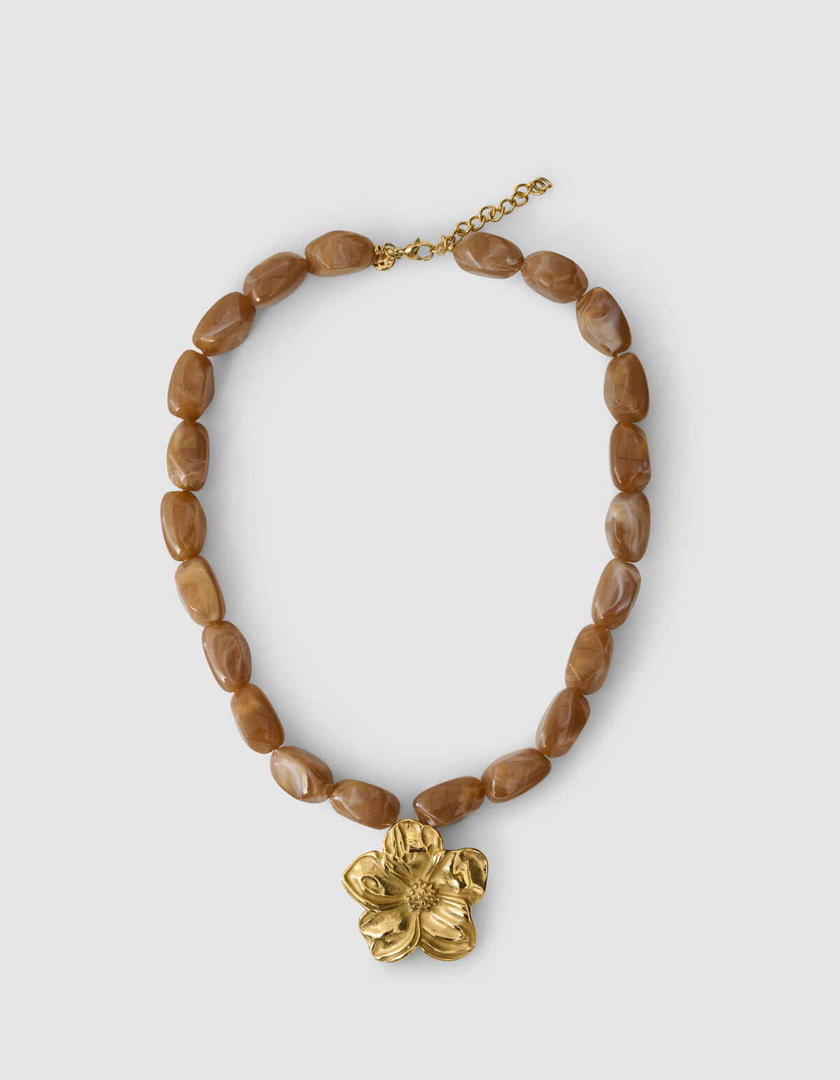 Flower Ketting Bruin SHOEBY ACCESSOIRES