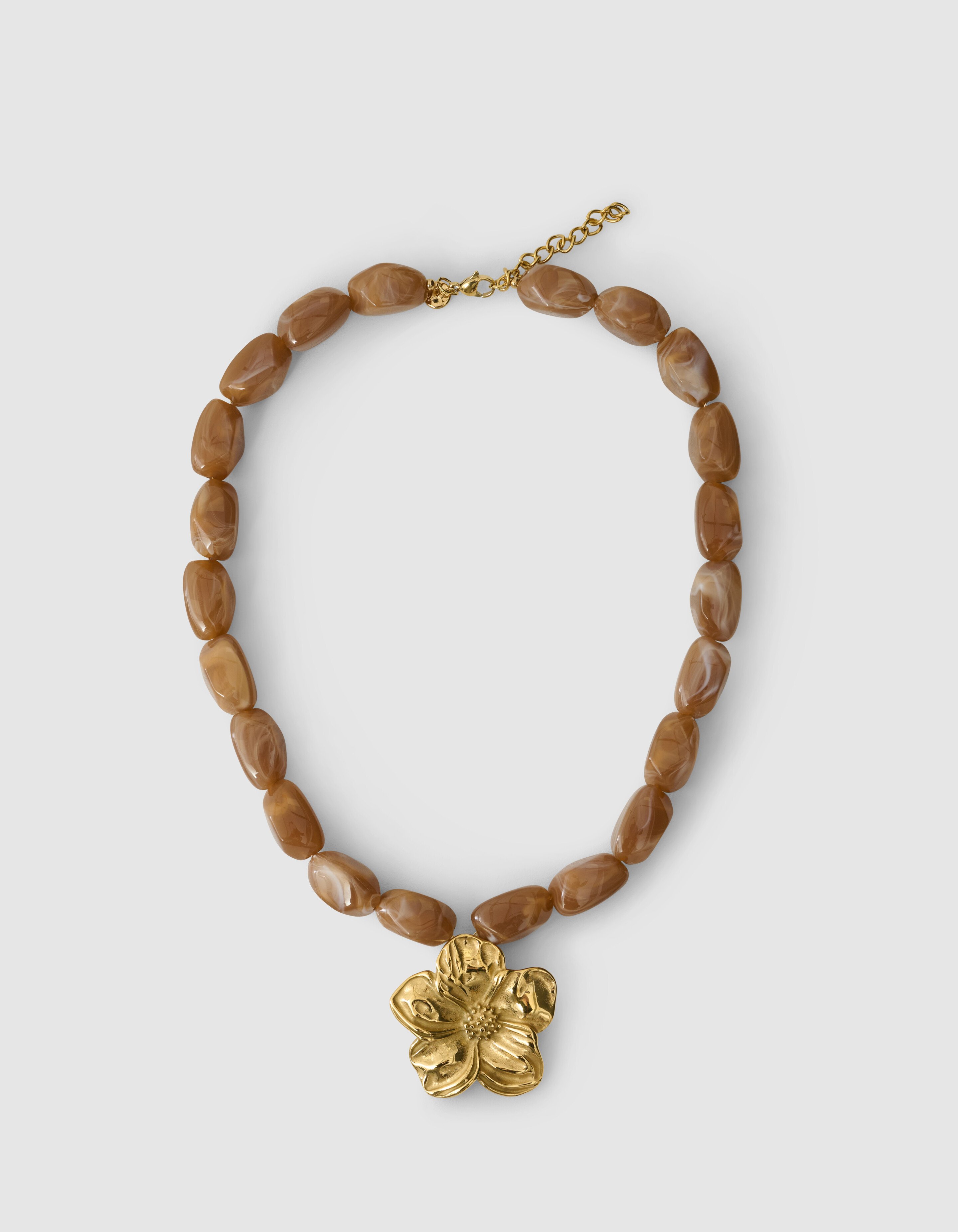 Flower Ketting Bruin SHOEBY ACCESSOIRES