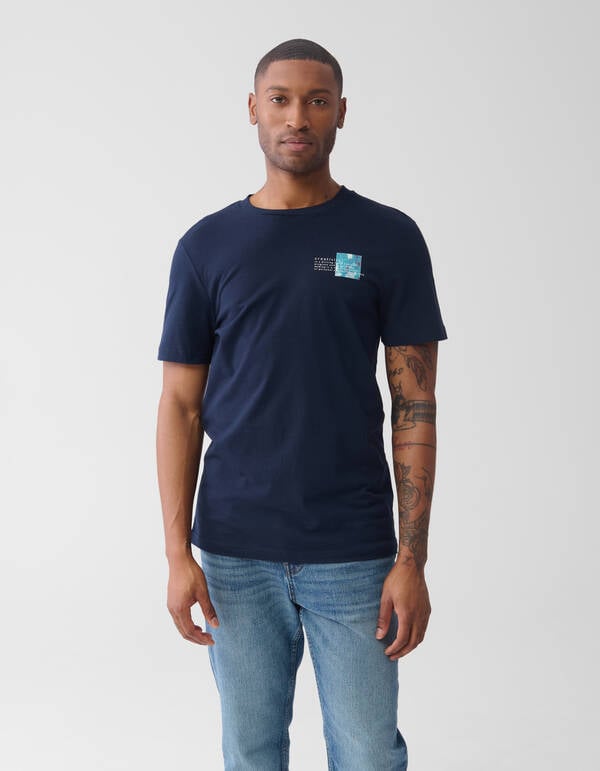 Artwork T-shirt Donkerblauw SHOEBY MEN