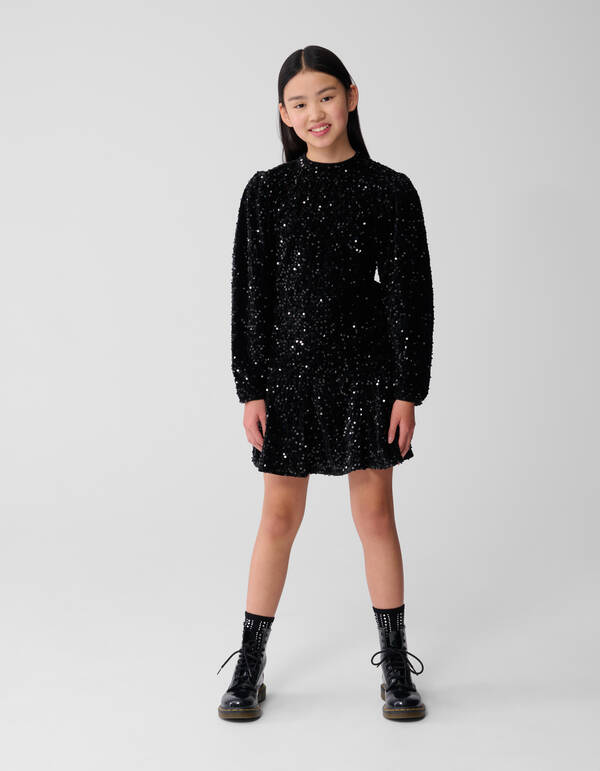 Sequin Top Zwart SHOEBY GIRLS
