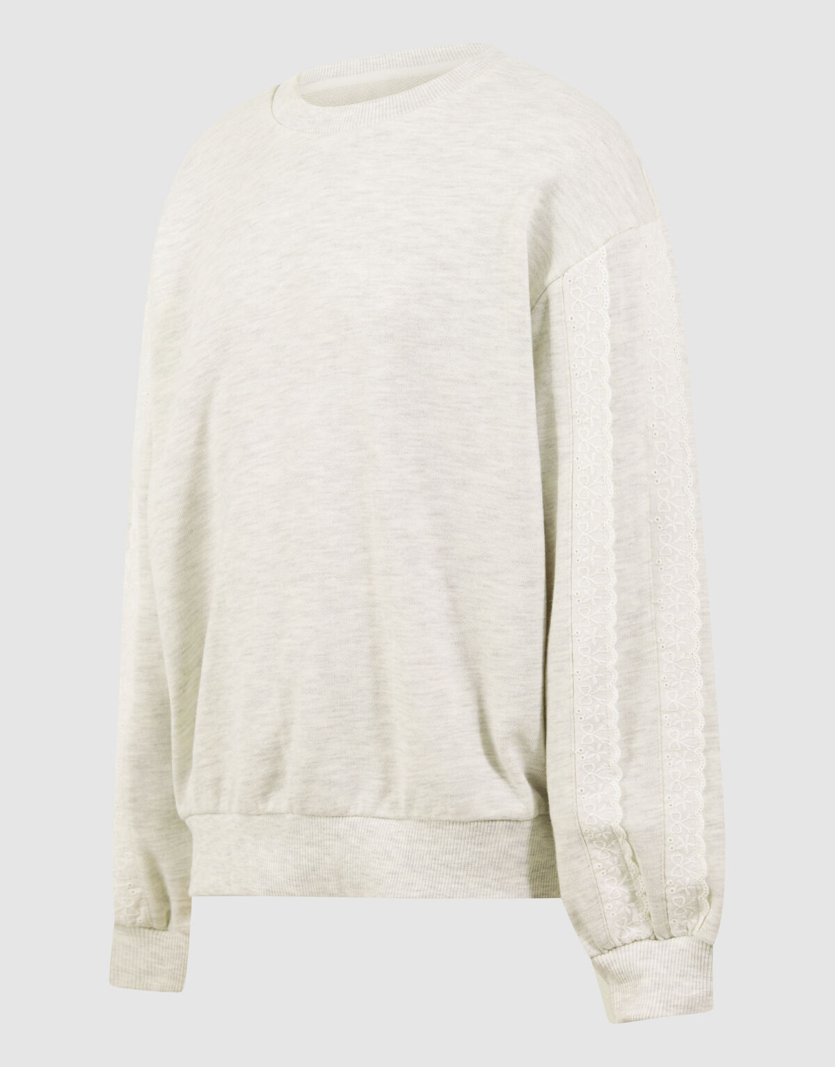 Ruffle Sweater Lichtgrijs SHOEBY GIRLS