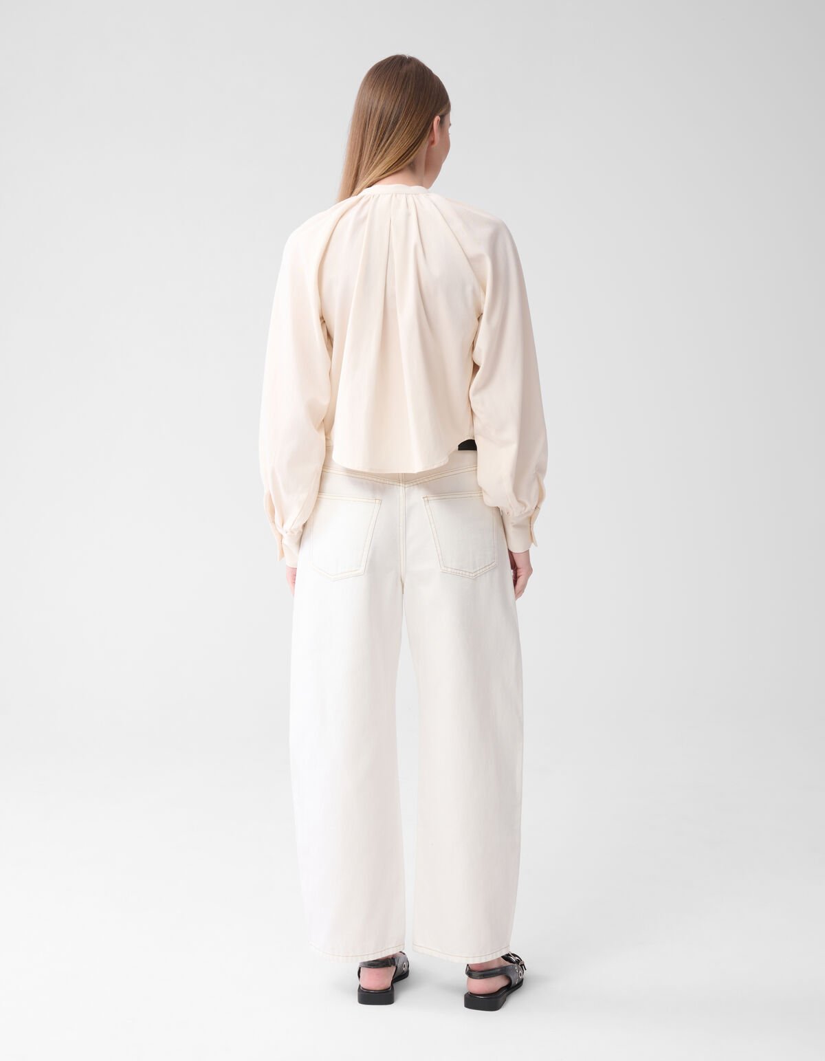 Cropped Blouse Gebroken Wit By Lonneke SHOEBY WOMEN