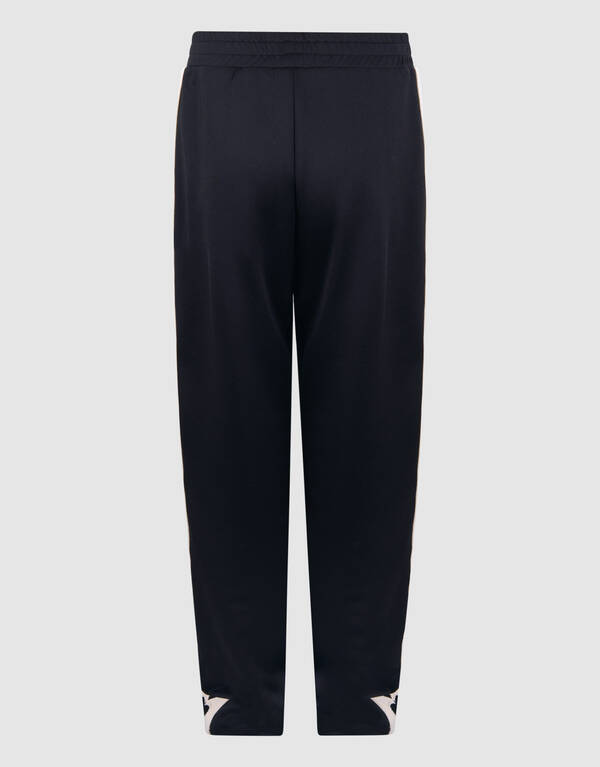 Sporty Tape Wide Leg Broek Zwart SHOEBY GIRLS