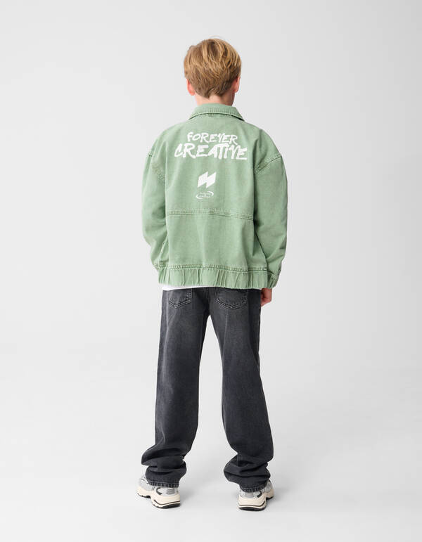 Creative Artwork Bomber Jack Lichtgroen SHOEBY BOYS