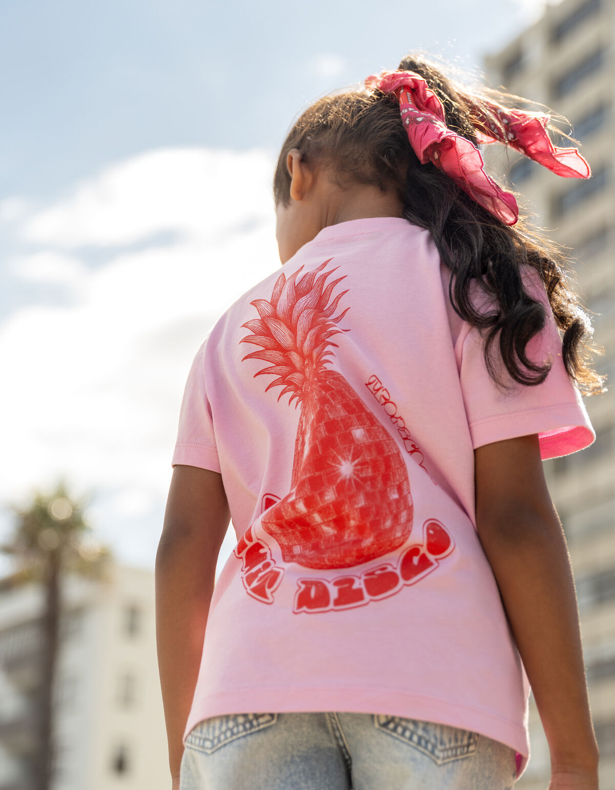 Fruit Disco Artwork T-shirt Roze SHOEBY GIRLS