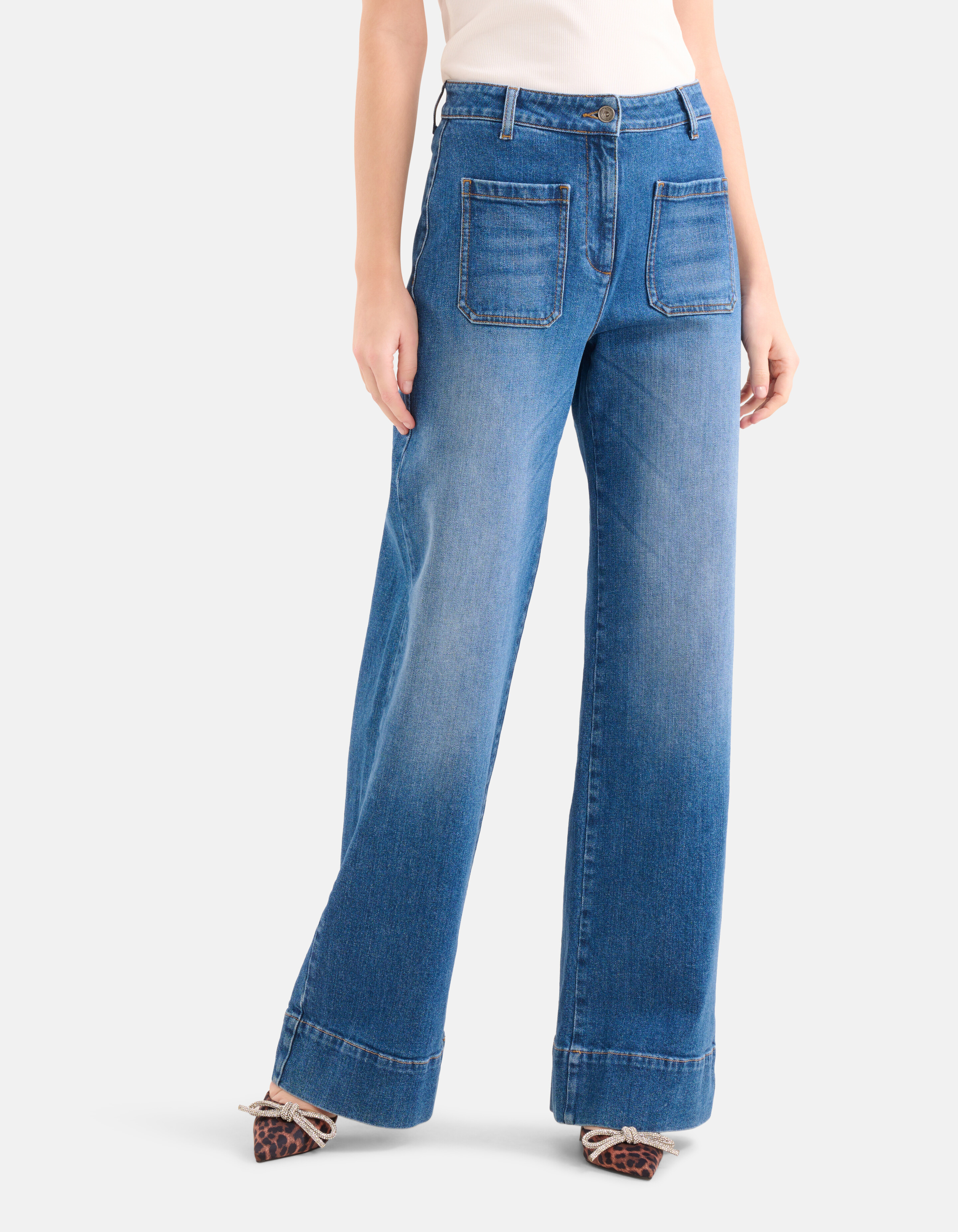 Wide Leg Jeans Mediumstone By Mieke SHOEBY WOMEN