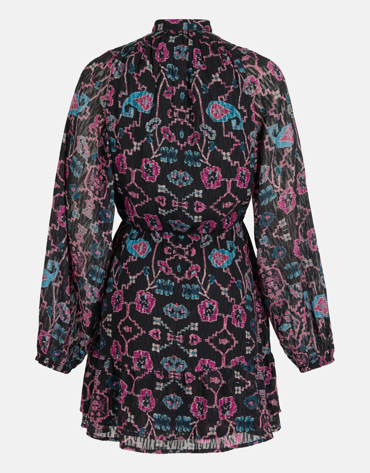 Grafische Print Jurk Zwart SHOEBY WOMEN