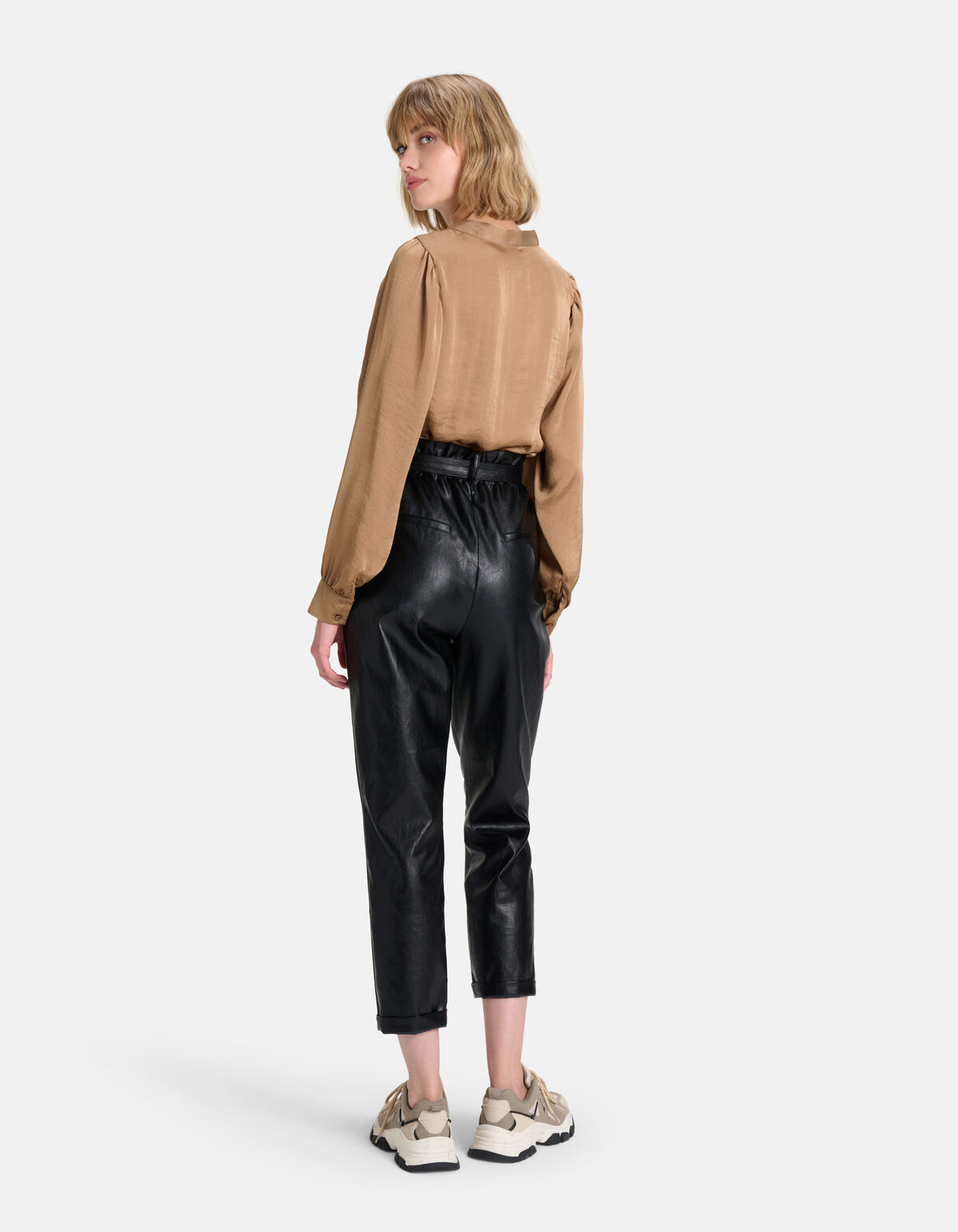 Satijnen Blouse Bruin SHOEBY WOMEN