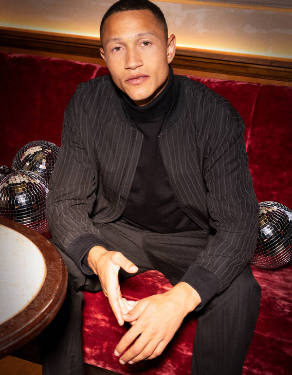 Pinstripe Bomber Jack Zwart SHOEBY MEN