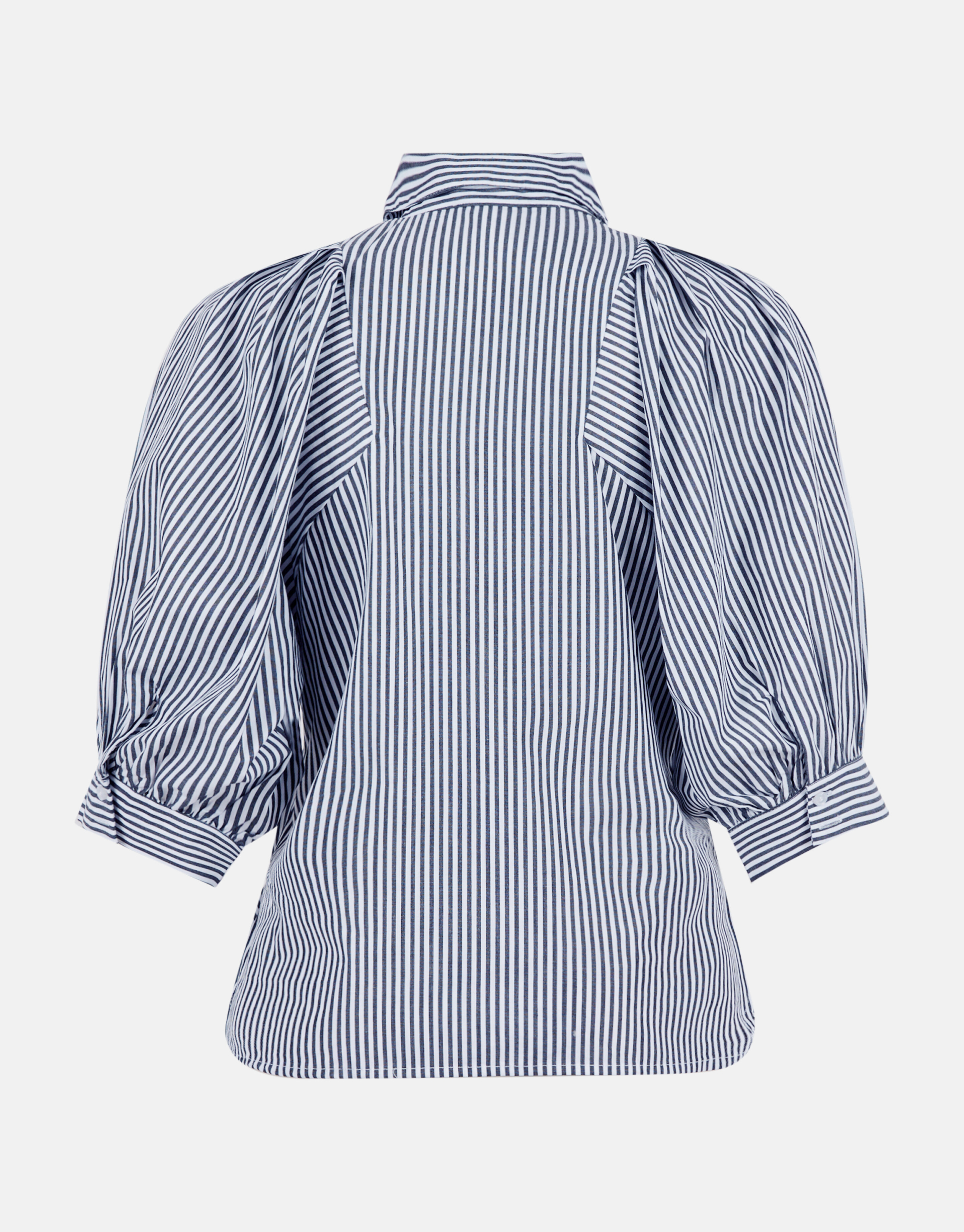 Zipper Stripe Blouse Zwart SHOEBY WOMEN