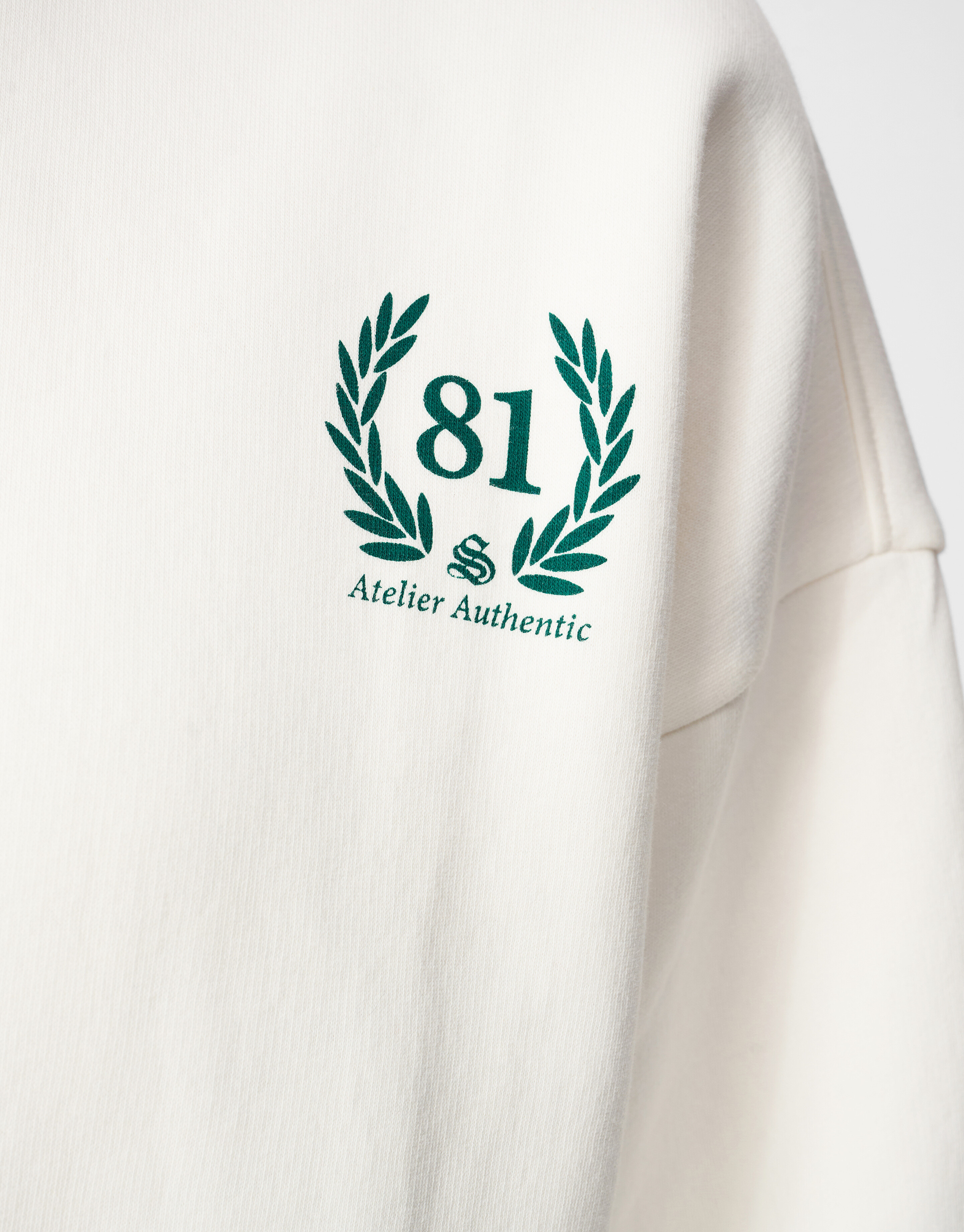 Social Club Artwork Sweater Gebroken Wit SHOEBY WOMEN