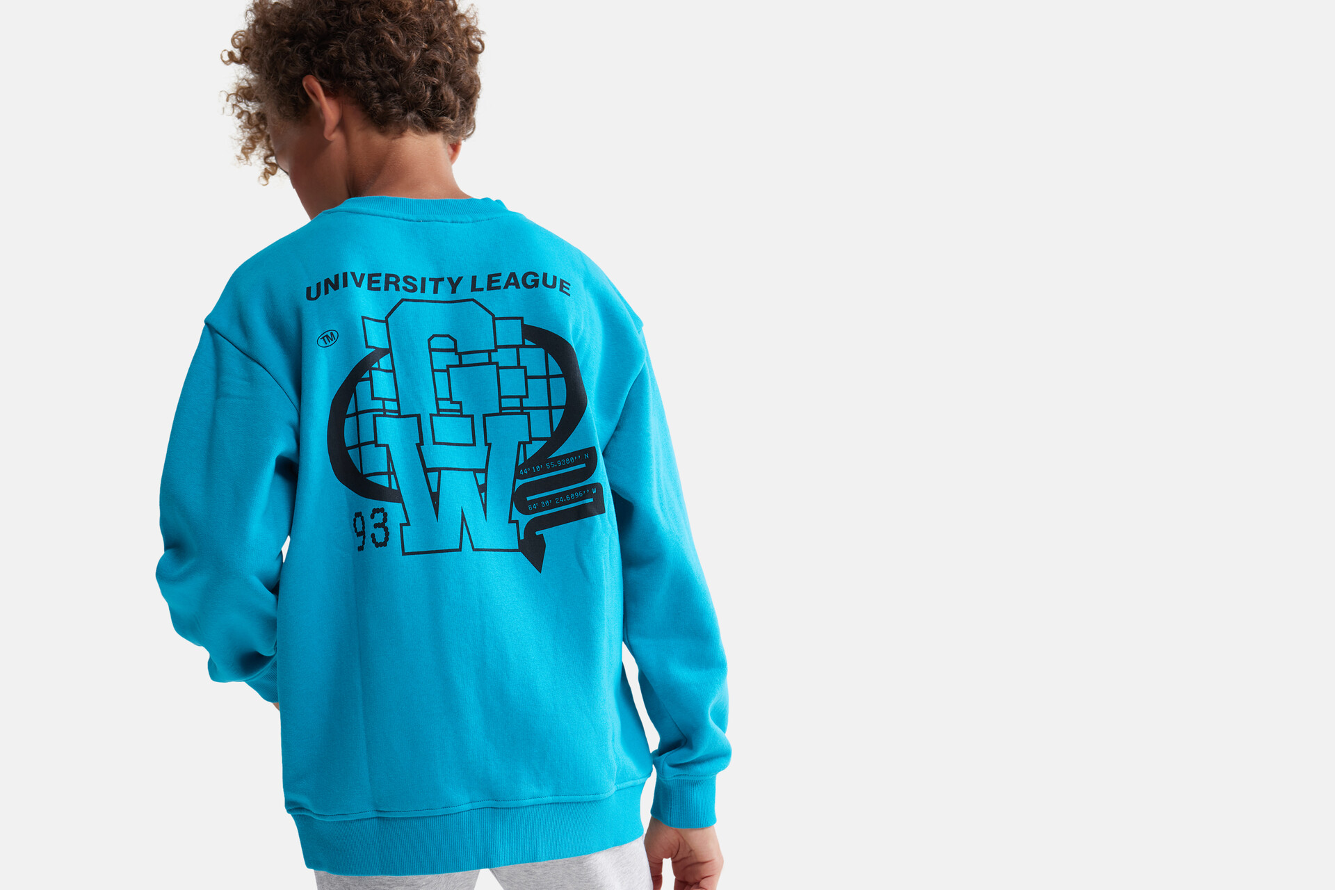 Printed Sweater Blauw SHOEBY BOYS